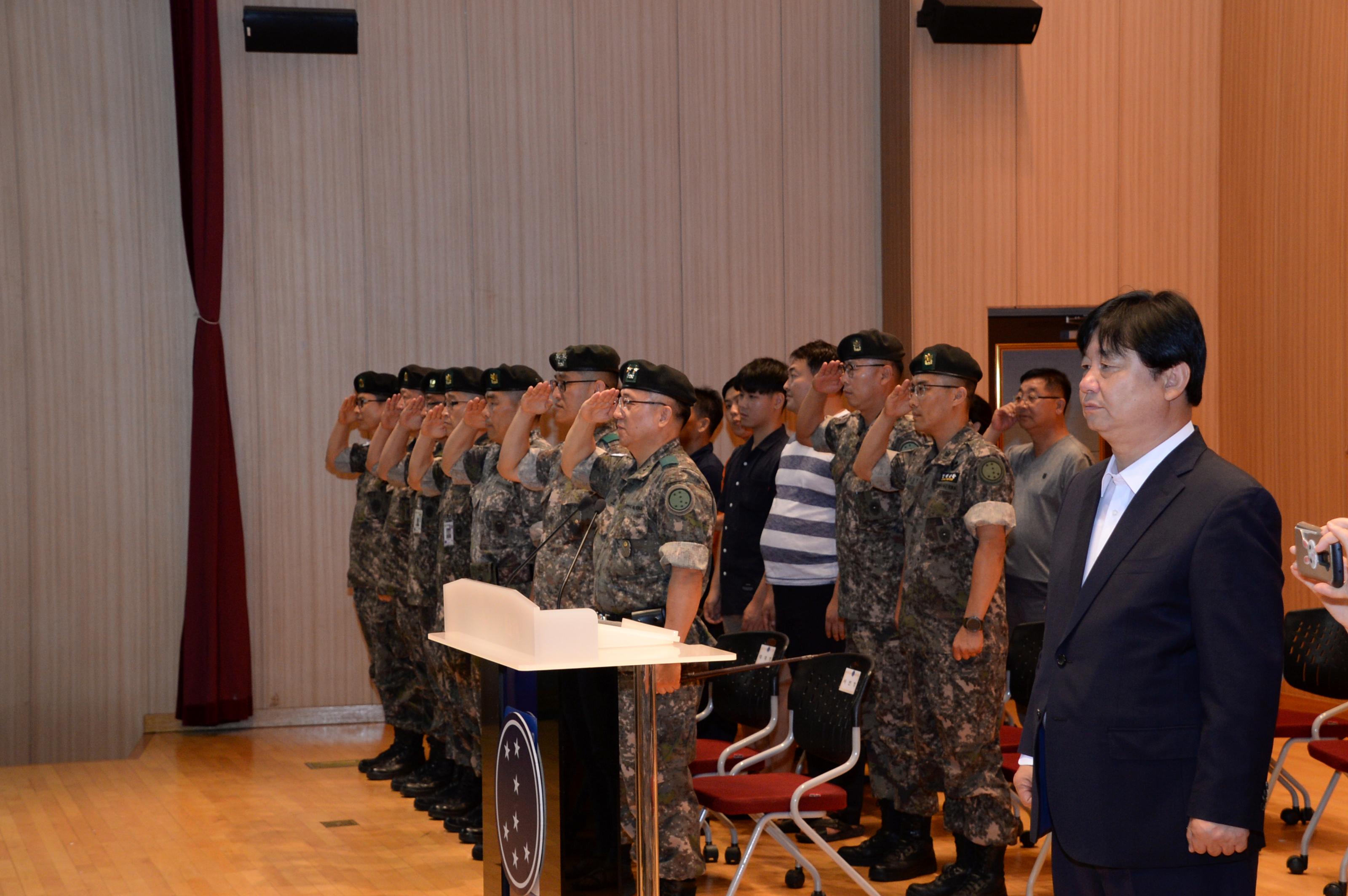 2018 육군 제7보병사단 신병수료식 의 사진