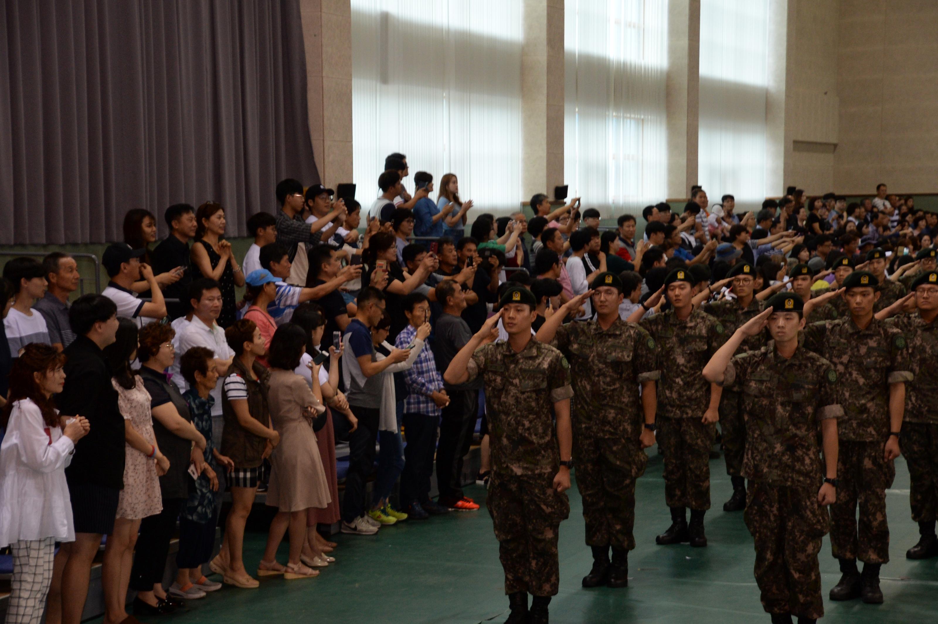 2018 육군 제7보병사단 신병수료식 의 사진