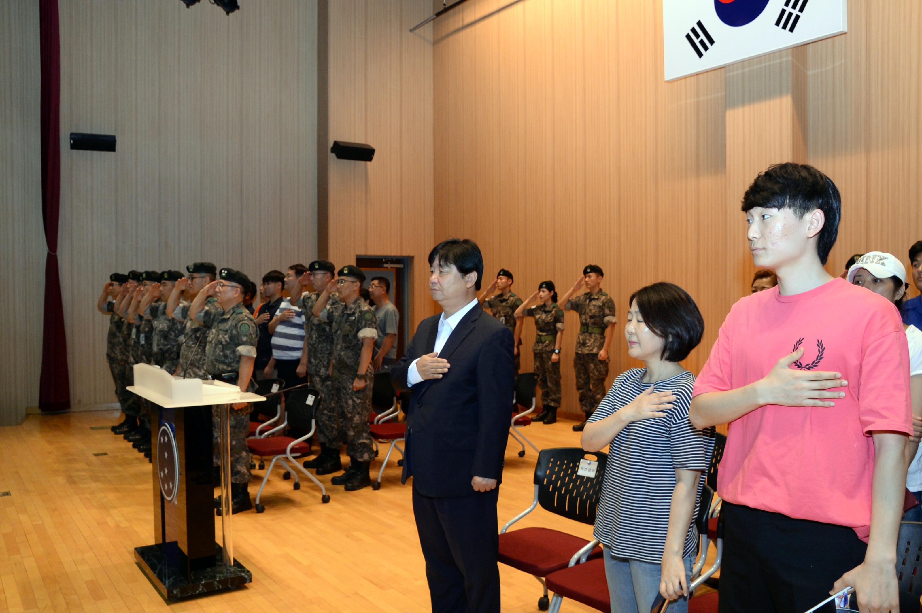 2018 육군 제7보병사단 신병수료식 의 사진