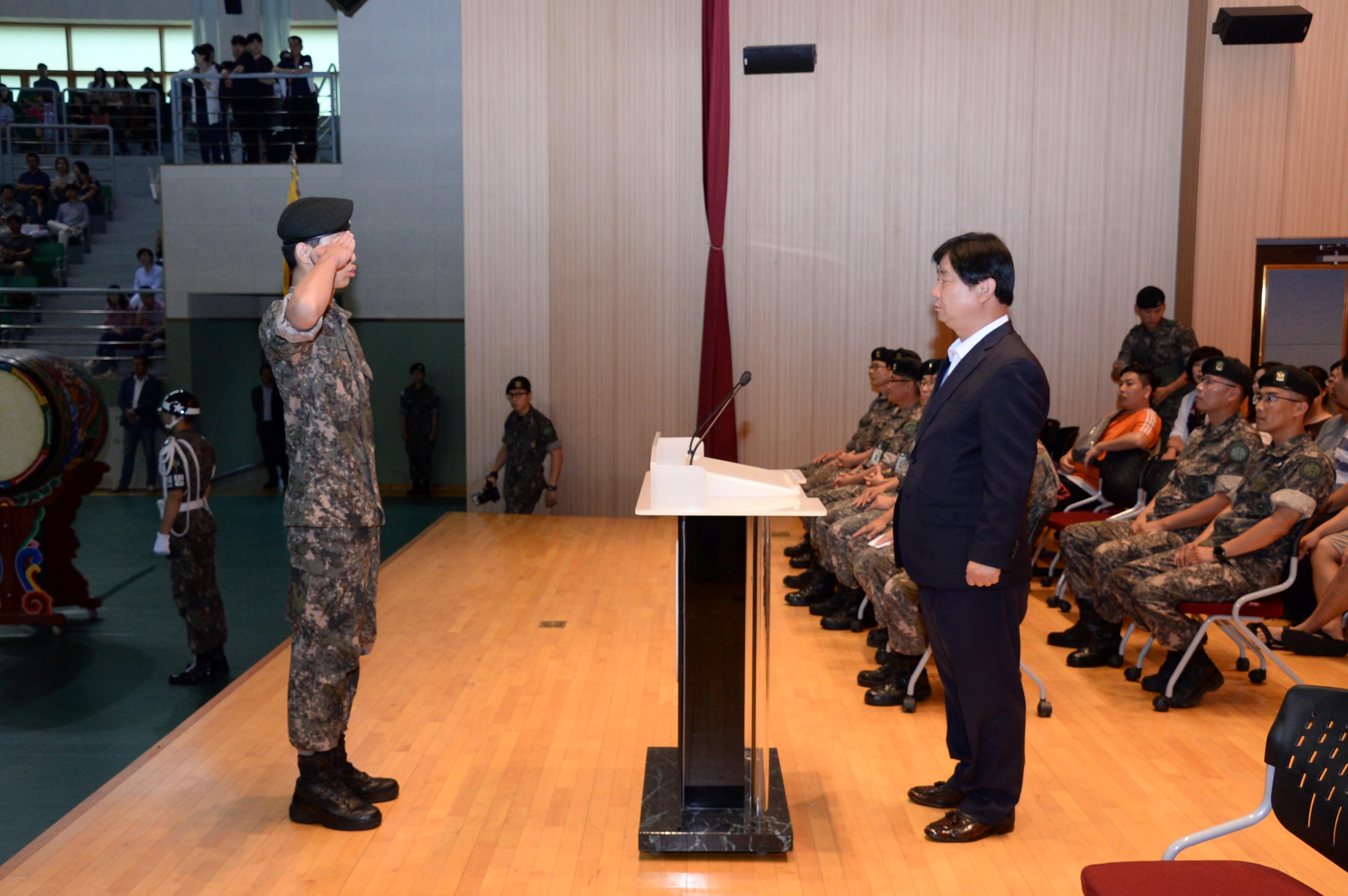 2018 육군 제7보병사단 신병수료식 의 사진