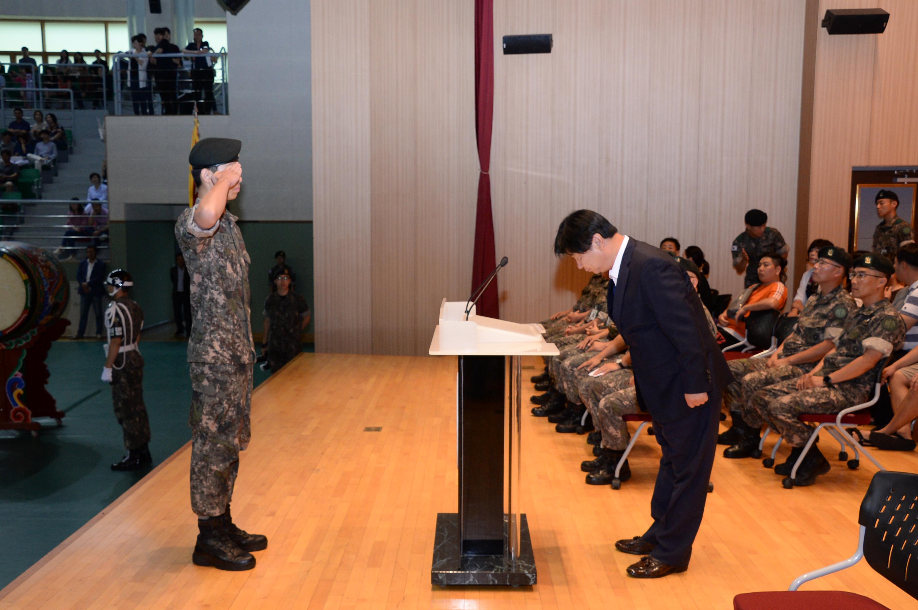 2018 육군 제7보병사단 신병수료식 의 사진