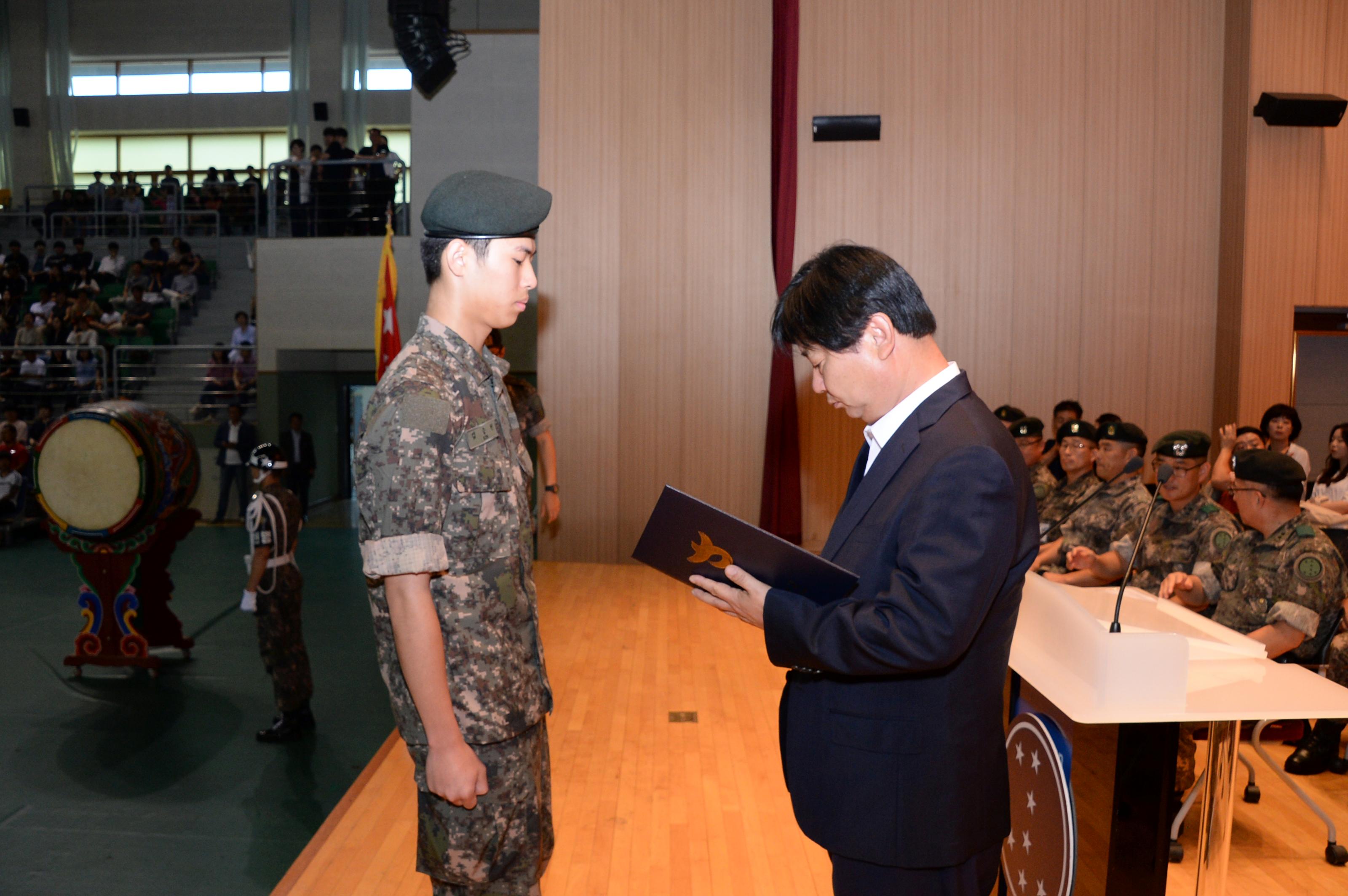 2018 육군 제7보병사단 신병수료식 의 사진