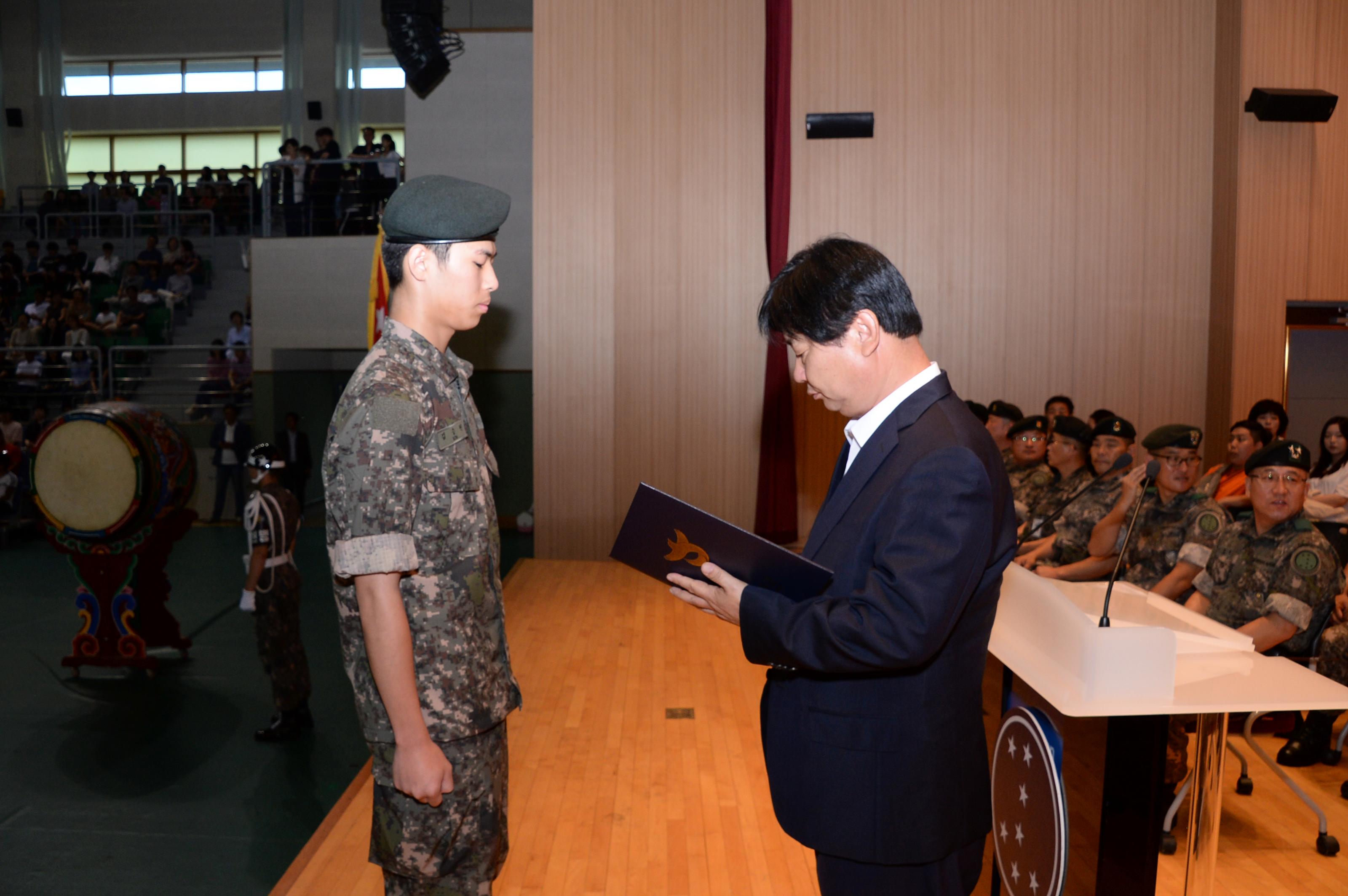 2018 육군 제7보병사단 신병수료식 의 사진