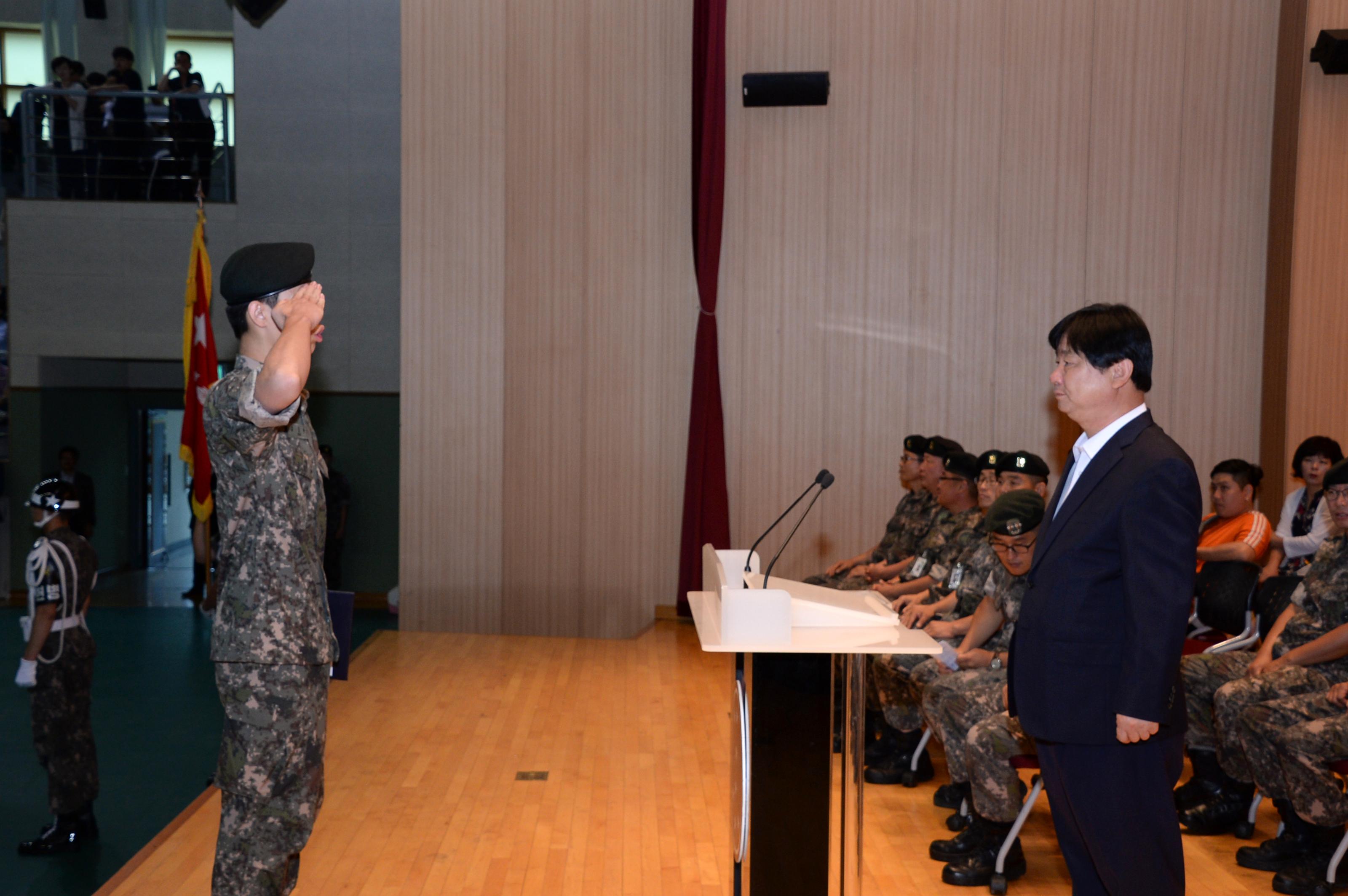 2018 육군 제7보병사단 신병수료식 의 사진