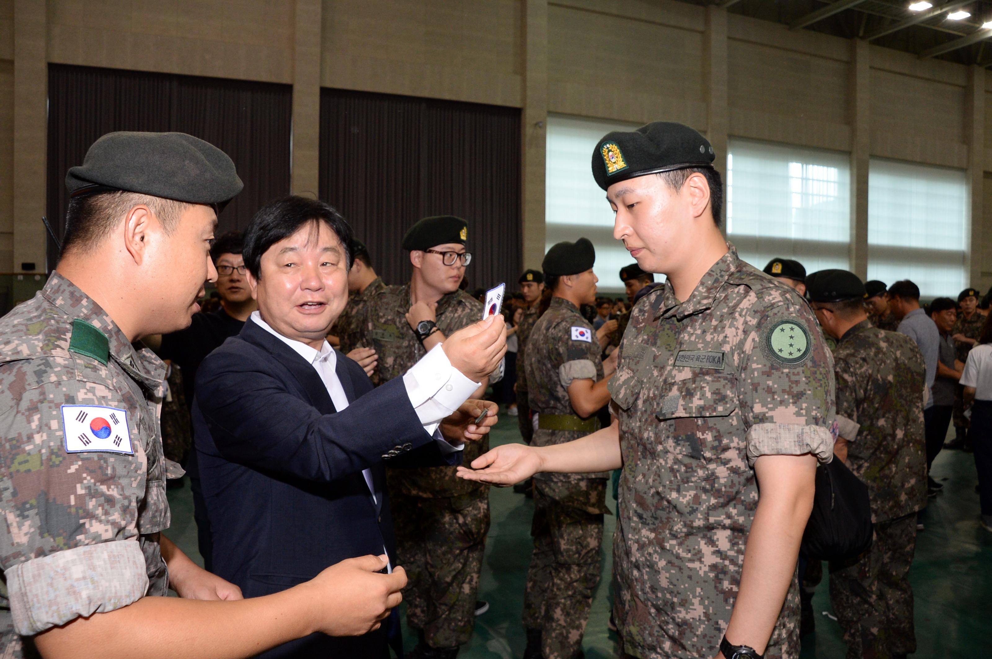 2018 육군 제7보병사단 신병수료식 의 사진