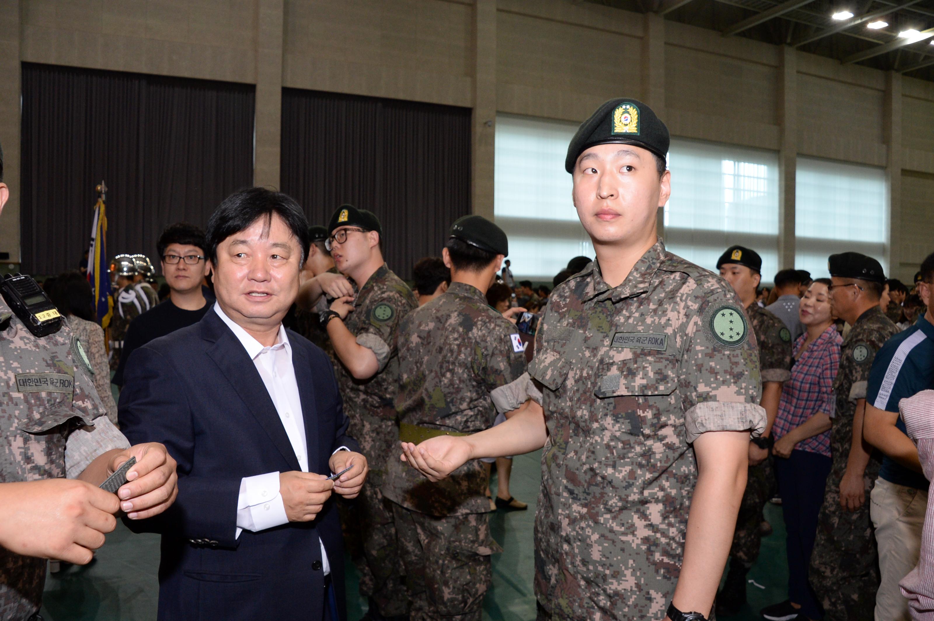 2018 육군 제7보병사단 신병수료식 의 사진