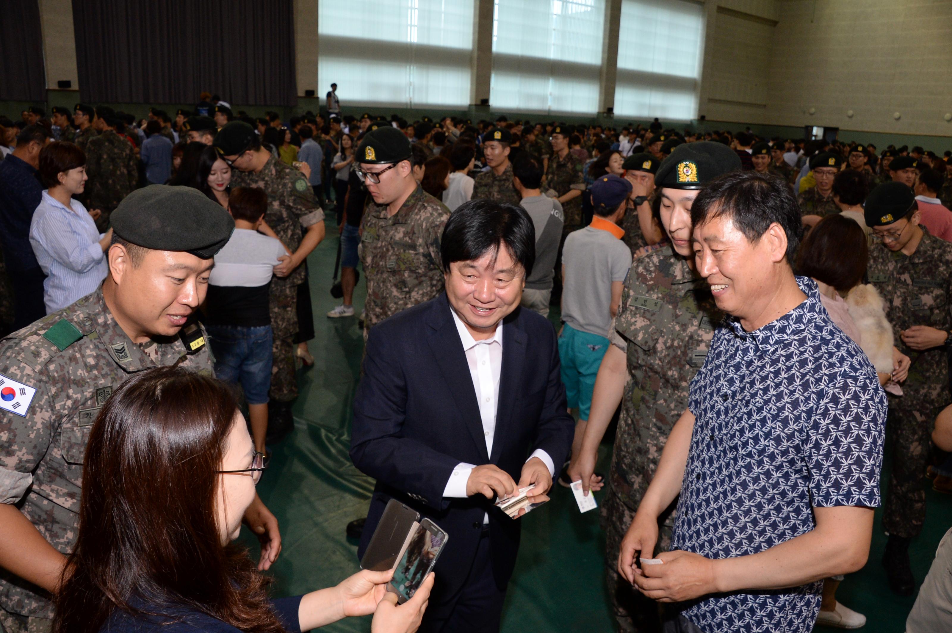 2018 육군 제7보병사단 신병수료식 의 사진