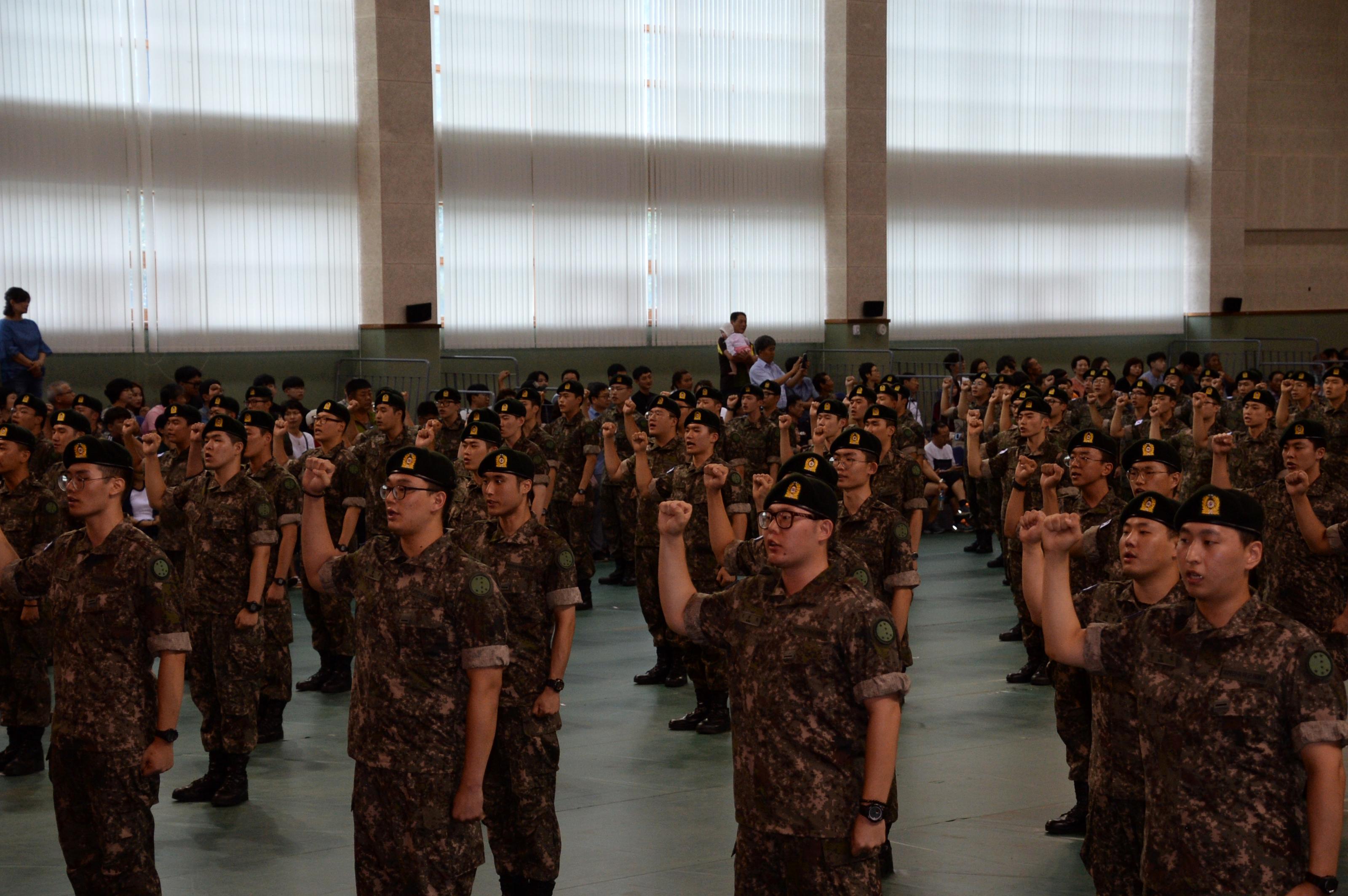 2018 육군 제7보병사단 신병수료식 의 사진