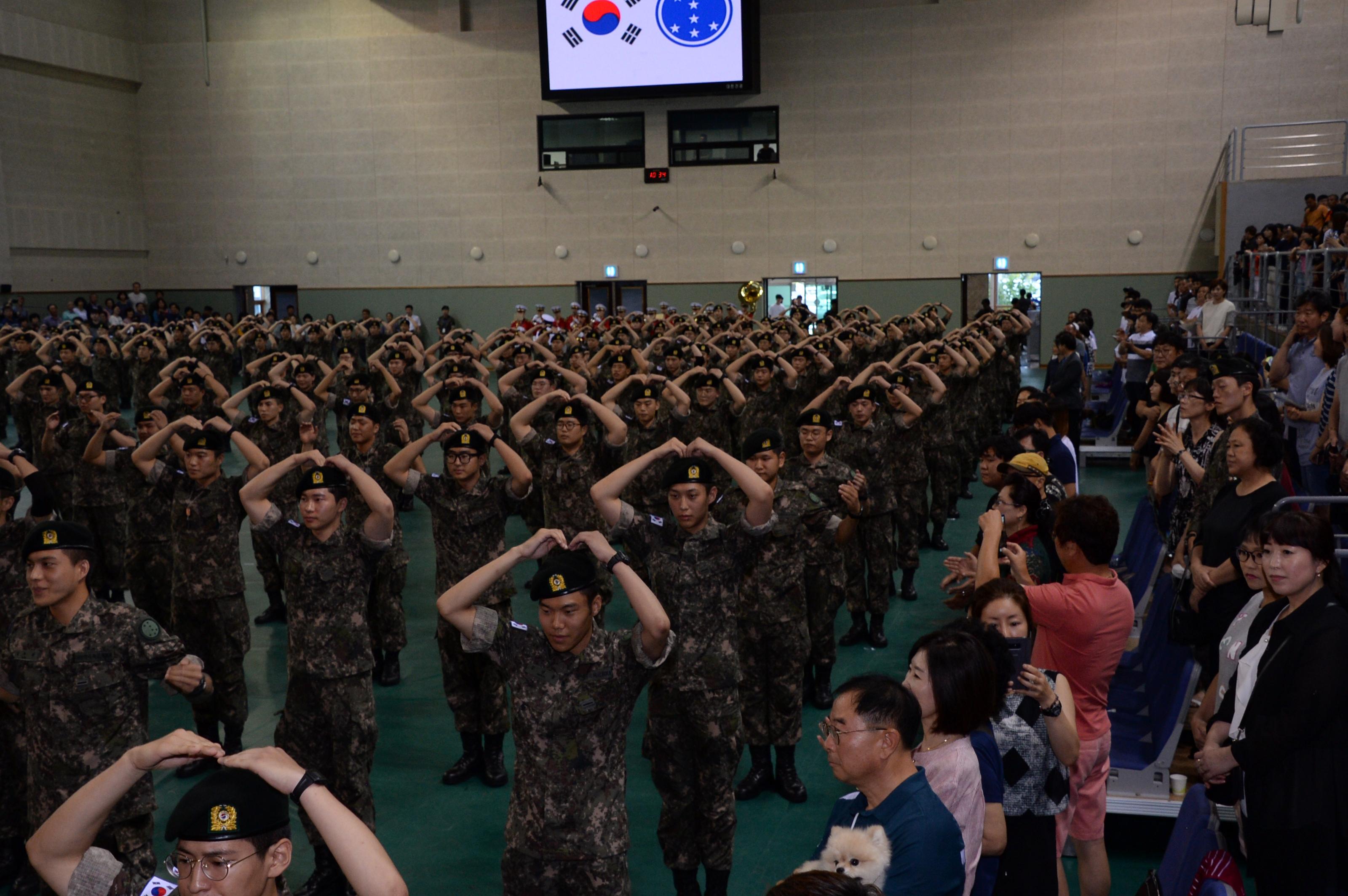 2018 육군 제7보병사단 신병수료식 의 사진