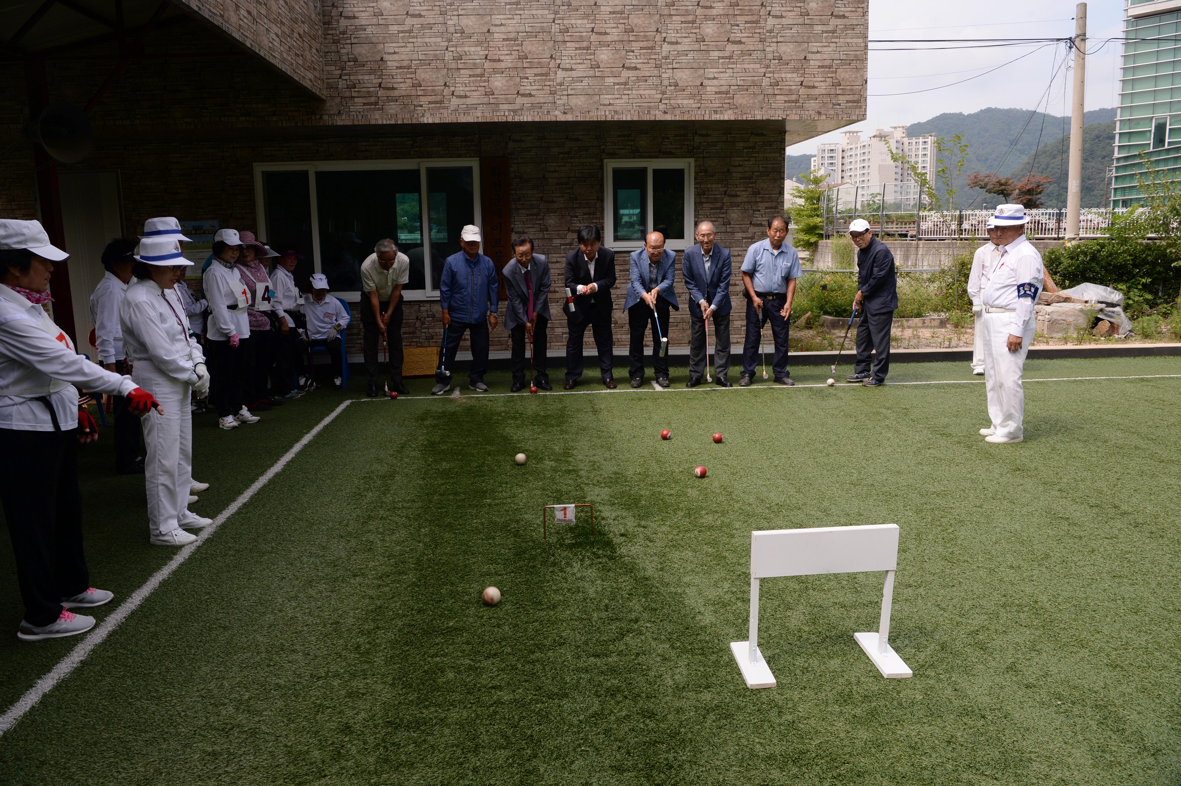 2018 제19회 대한노인회 화천군지회장기 게이트볼 대회 의 사진