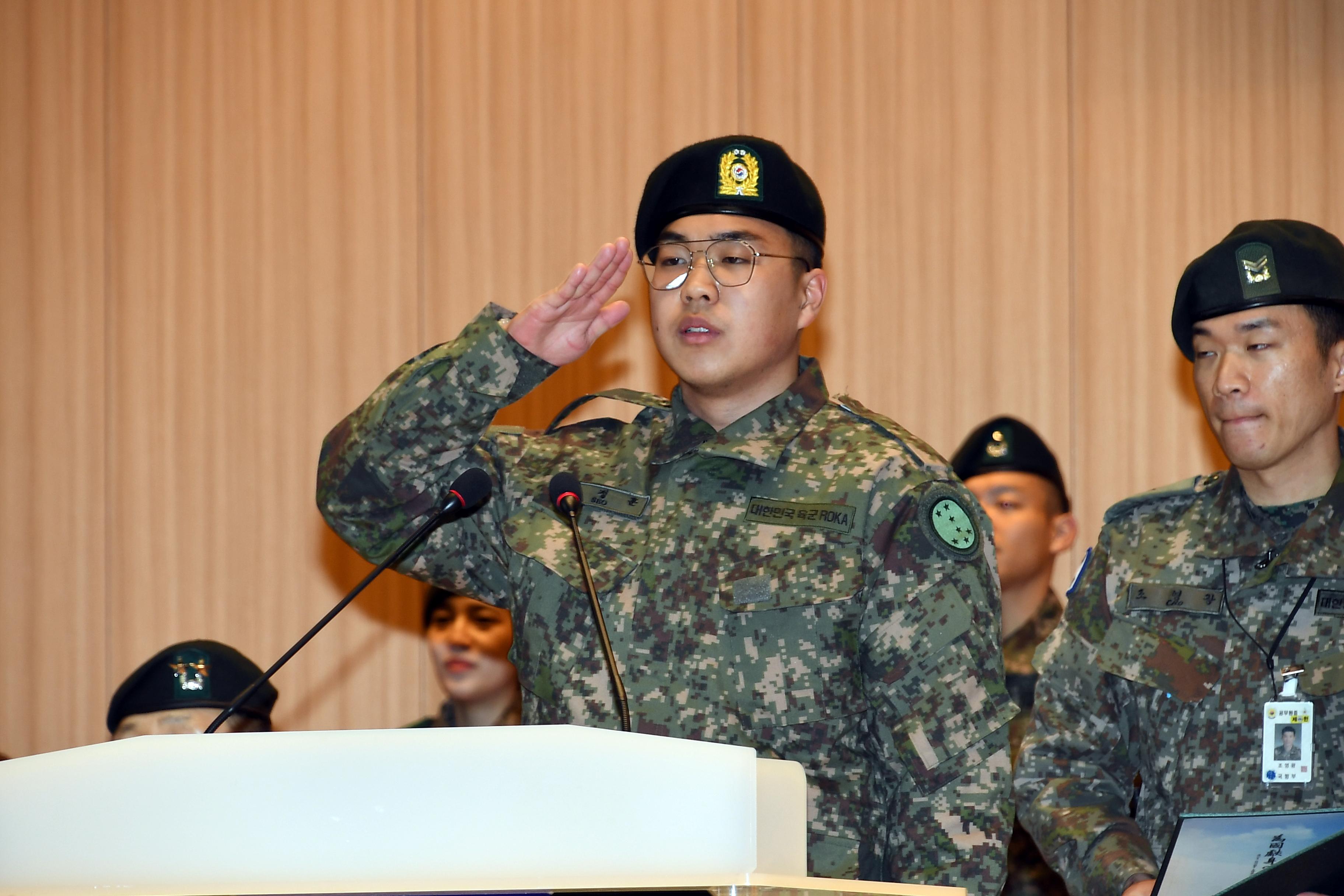 2019 육군 제7보병사단신병 수료식 의 사진