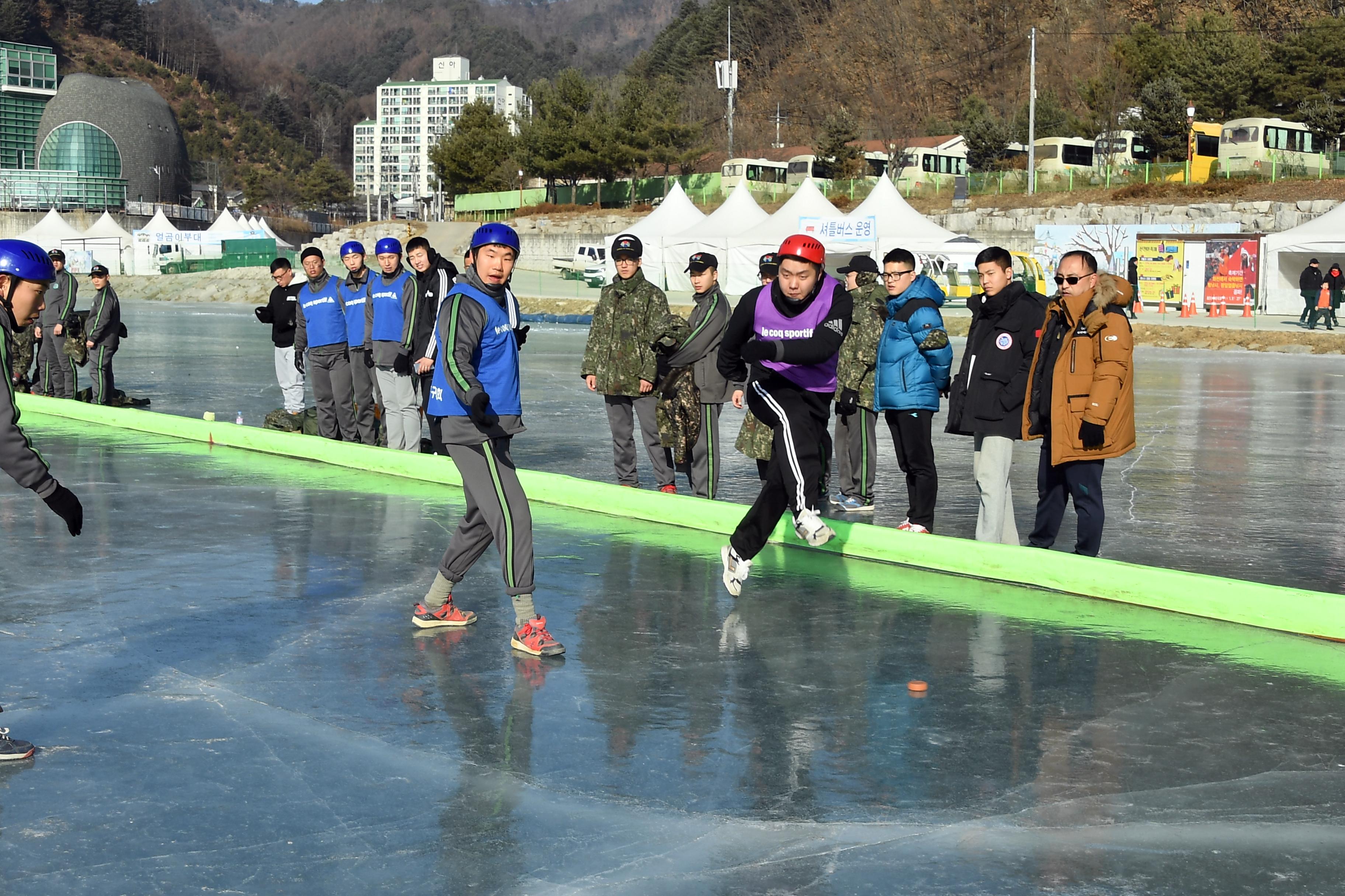 2019 화천산천어축제 얼음축구장 전경 사진