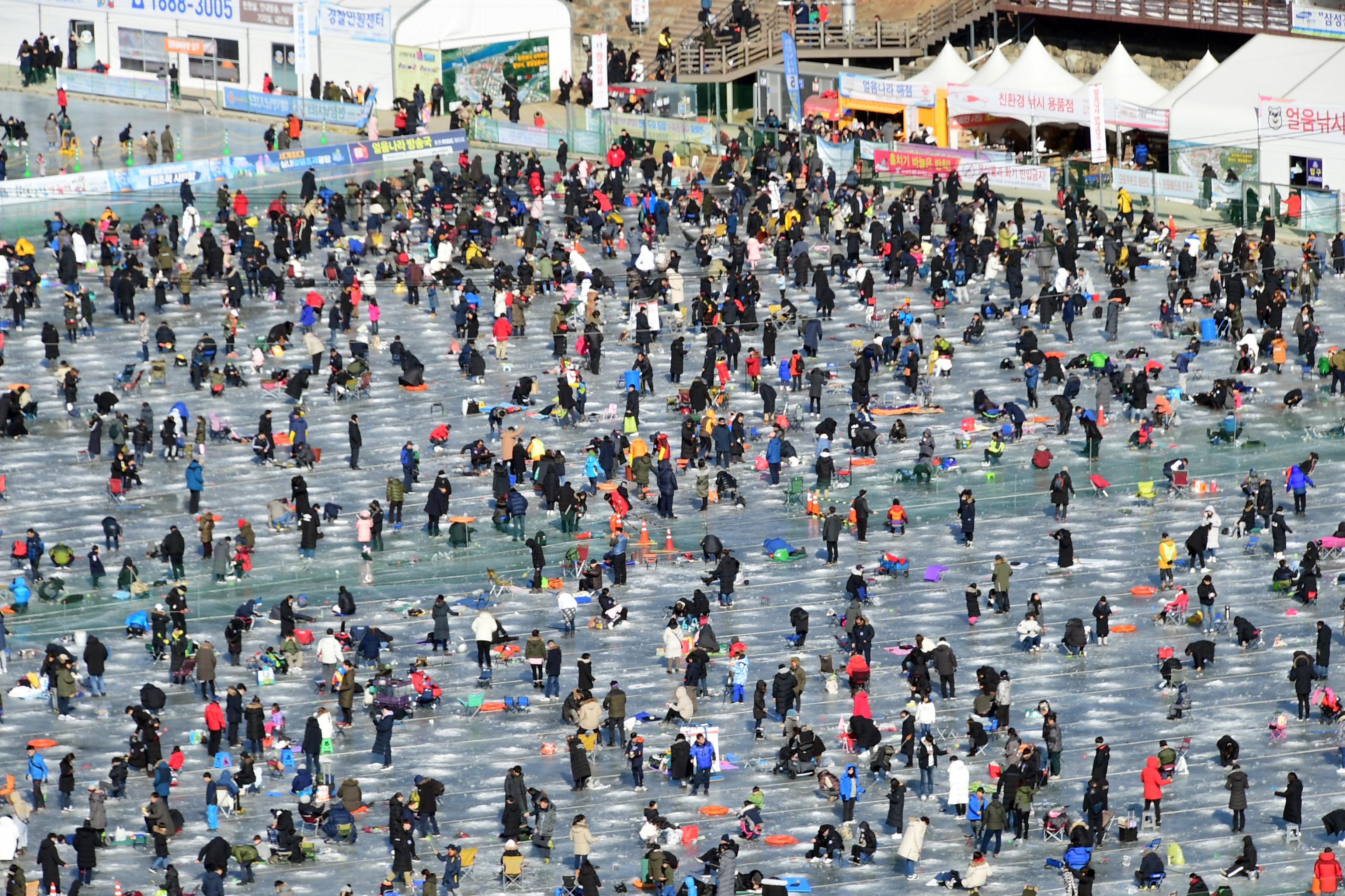 2019 화천산천어축제장 전경 의 사진