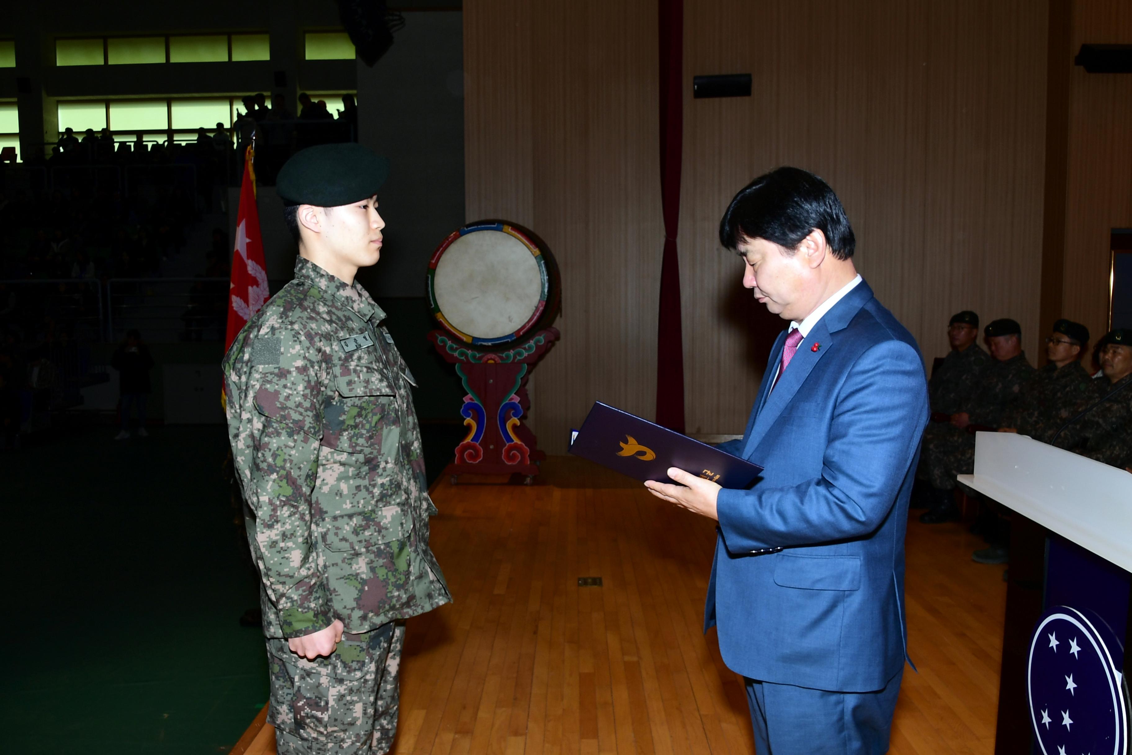 2019 육군 제7보병사단 신병 수료식 의 사진