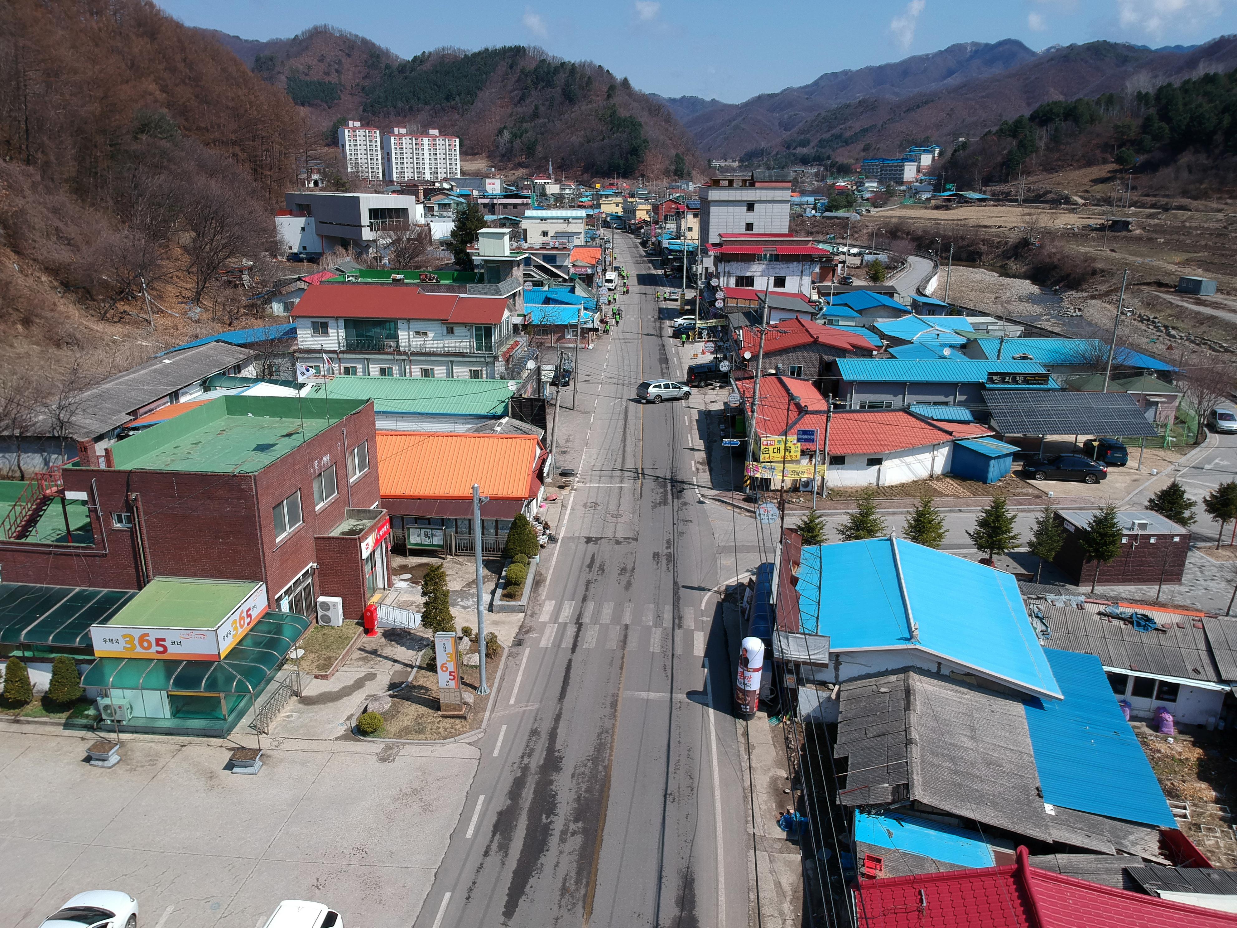 2019 화천군 상서면 산양리 시가지 전경 사진