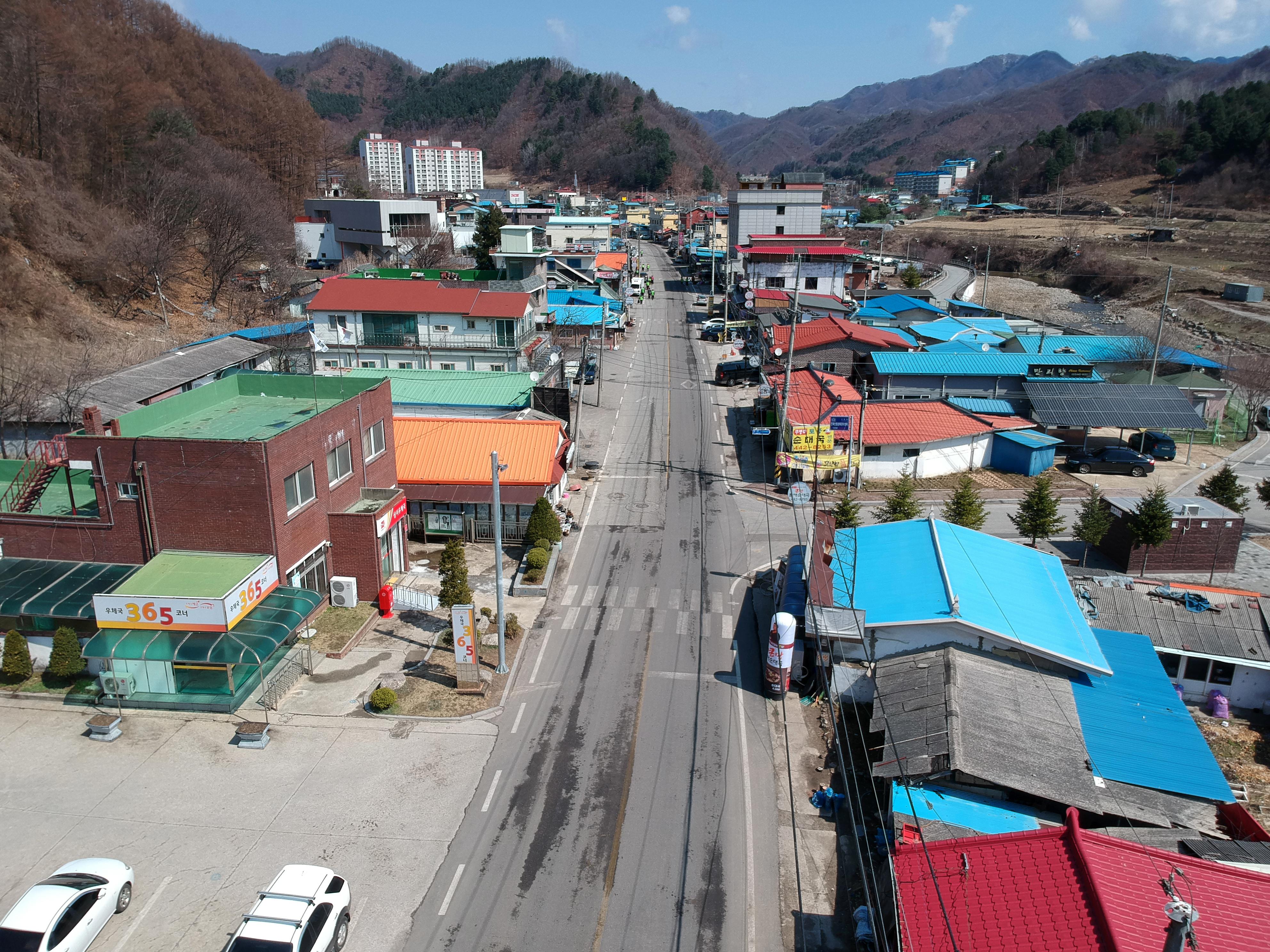 2019 화천군 상서면 산양리 시가지 전경 의 사진