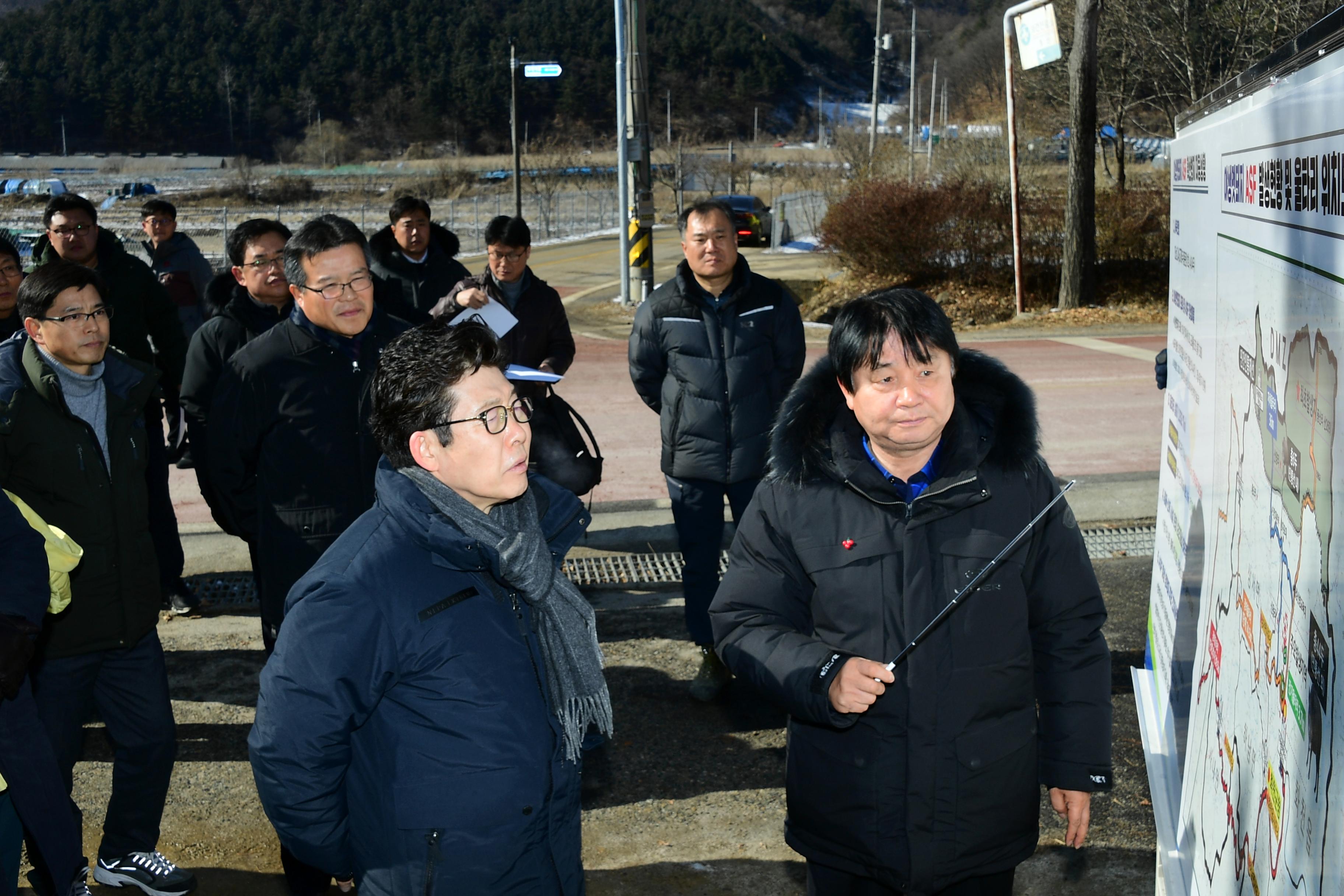 2020 조명래 환경부장관 아프리카돼지열병 발생지역 방문 의 사진