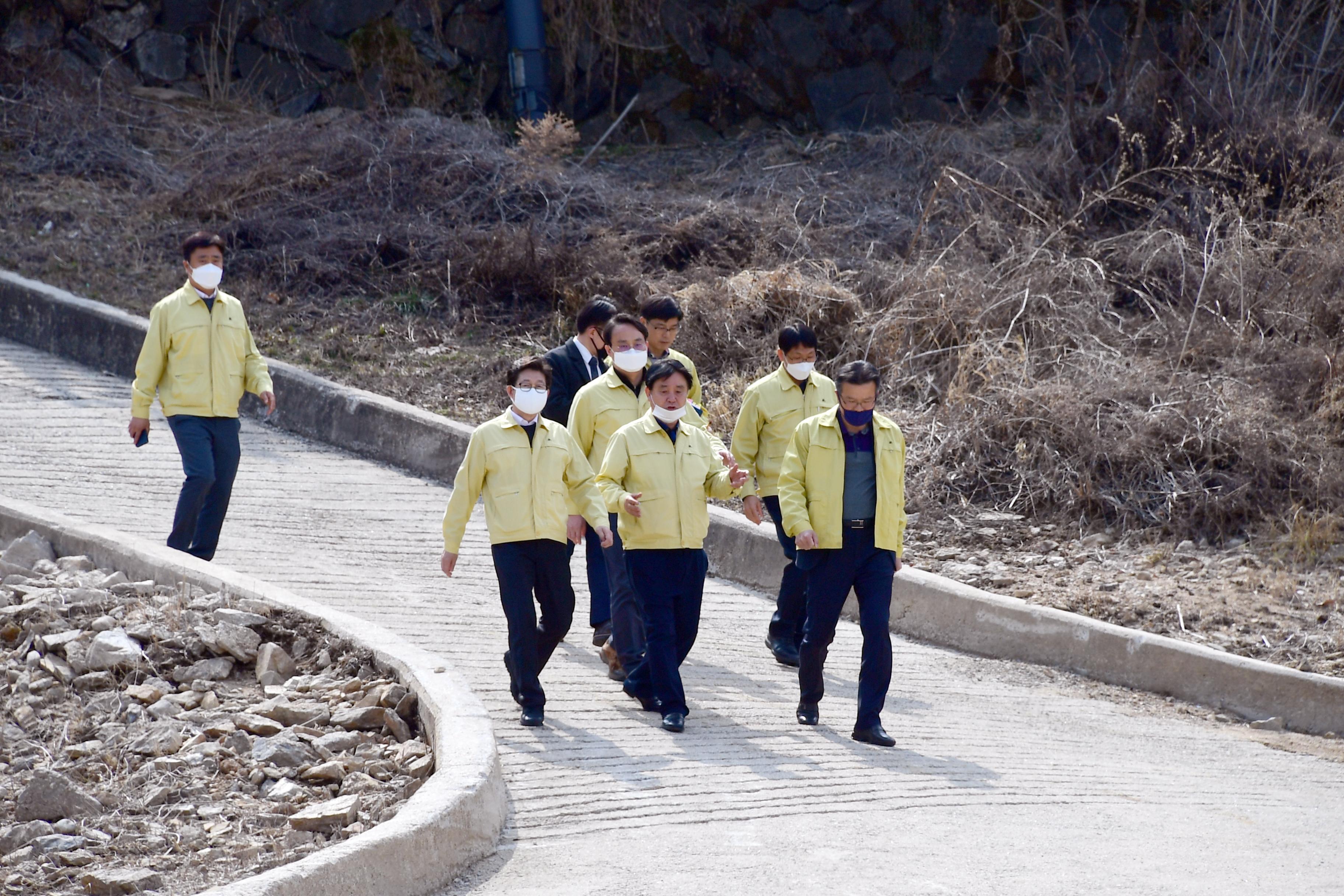 2020 조명래 환경부장관 아프리카돼지열병 대응 현장 점검 의 사진