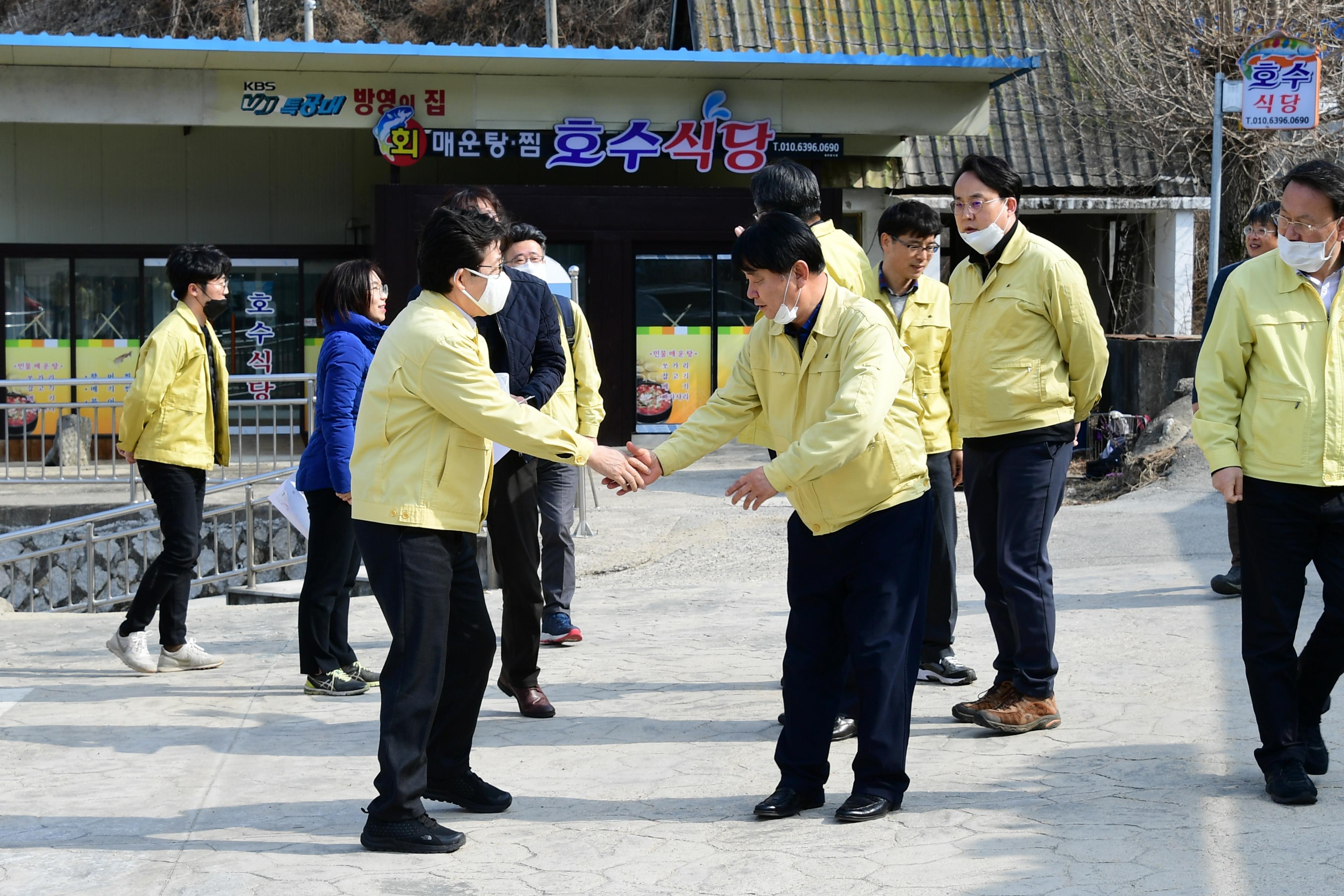 2020 조명래 환경부장관 아프리카돼지열병 대응 현장 점검 의 사진