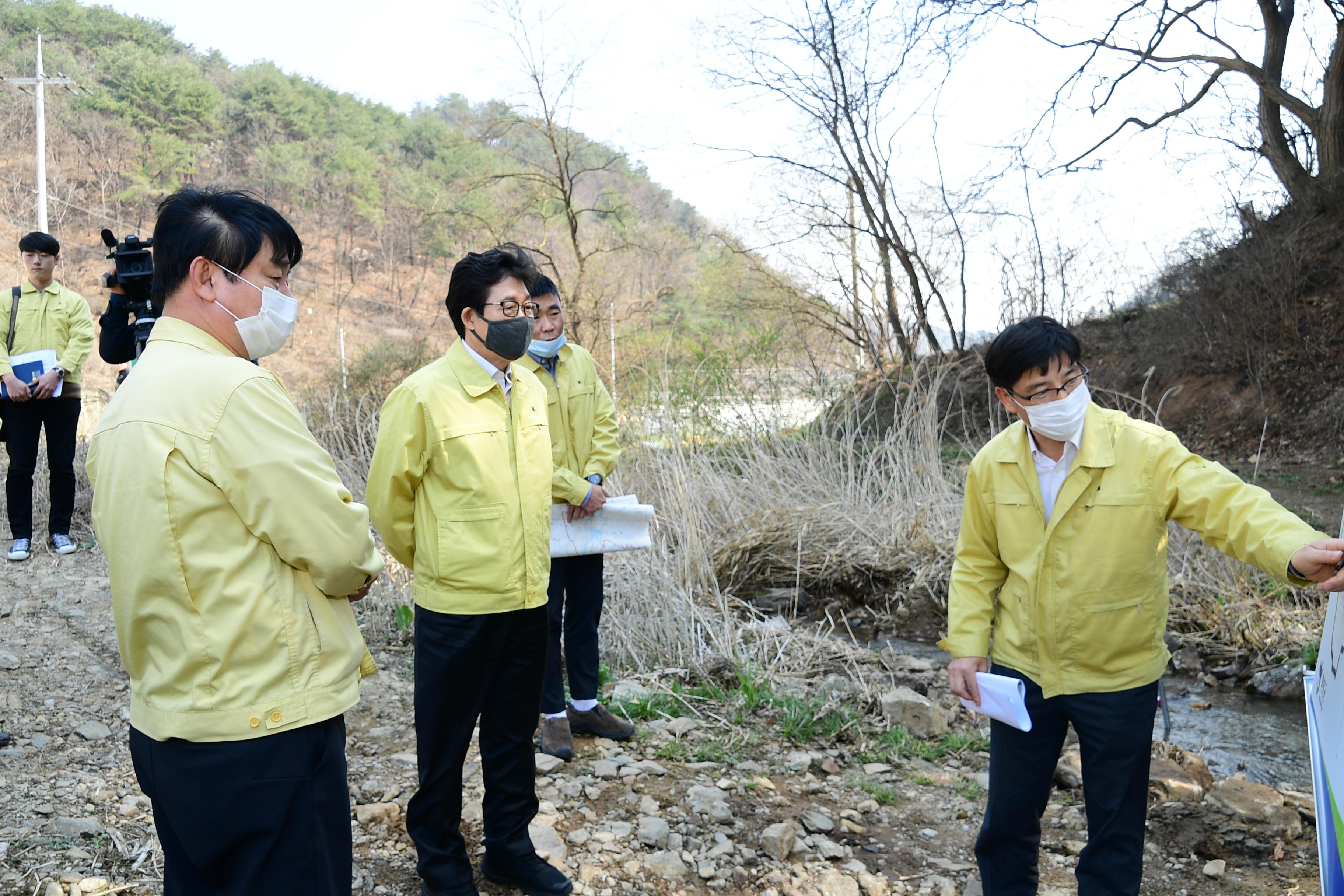 2020 아프리카 돼지열병 대응 조명래 환경부장관 현장 점검 의 사진