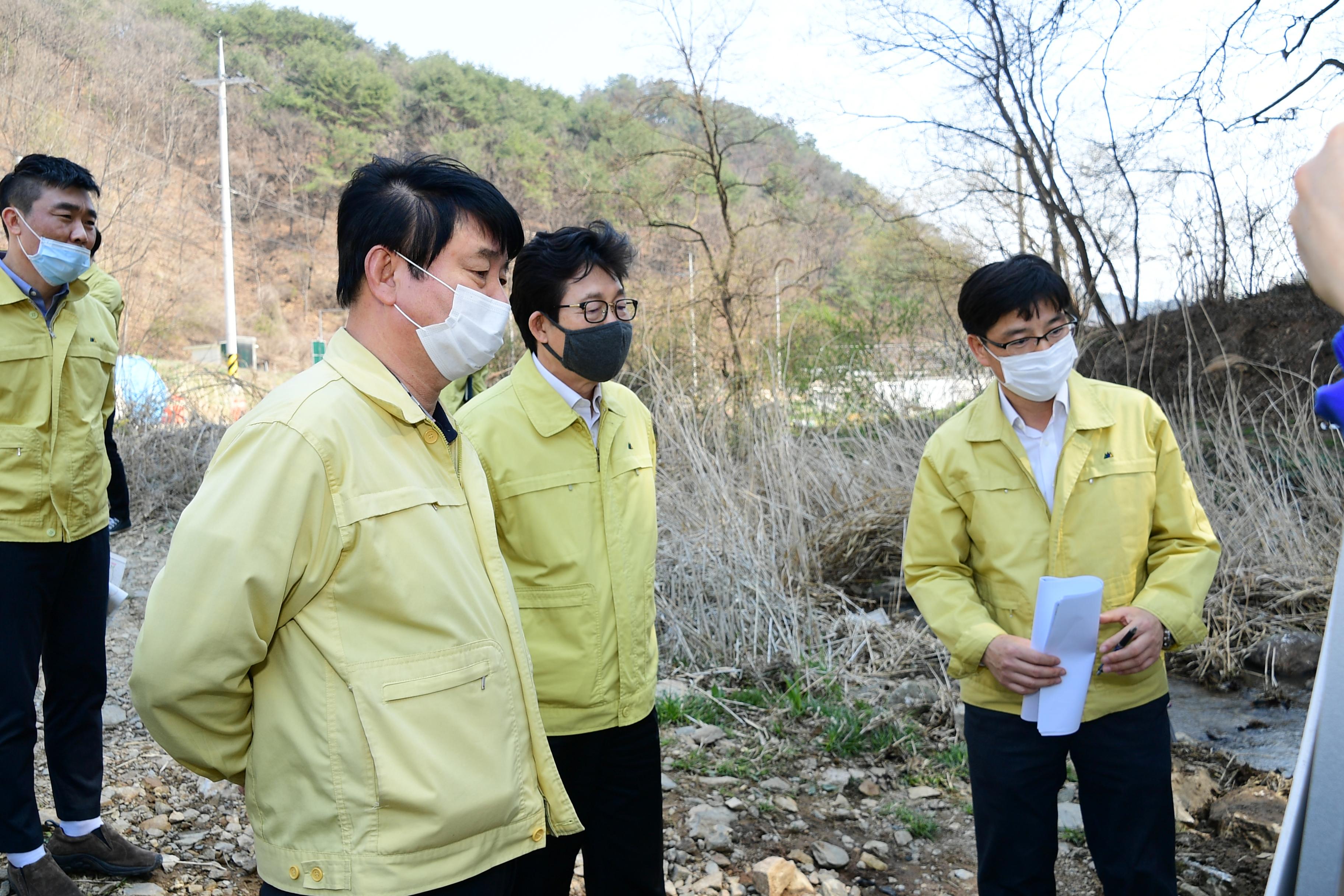 2020 아프리카 돼지열병 대응 조명래 환경부장관 현장 점검 의 사진