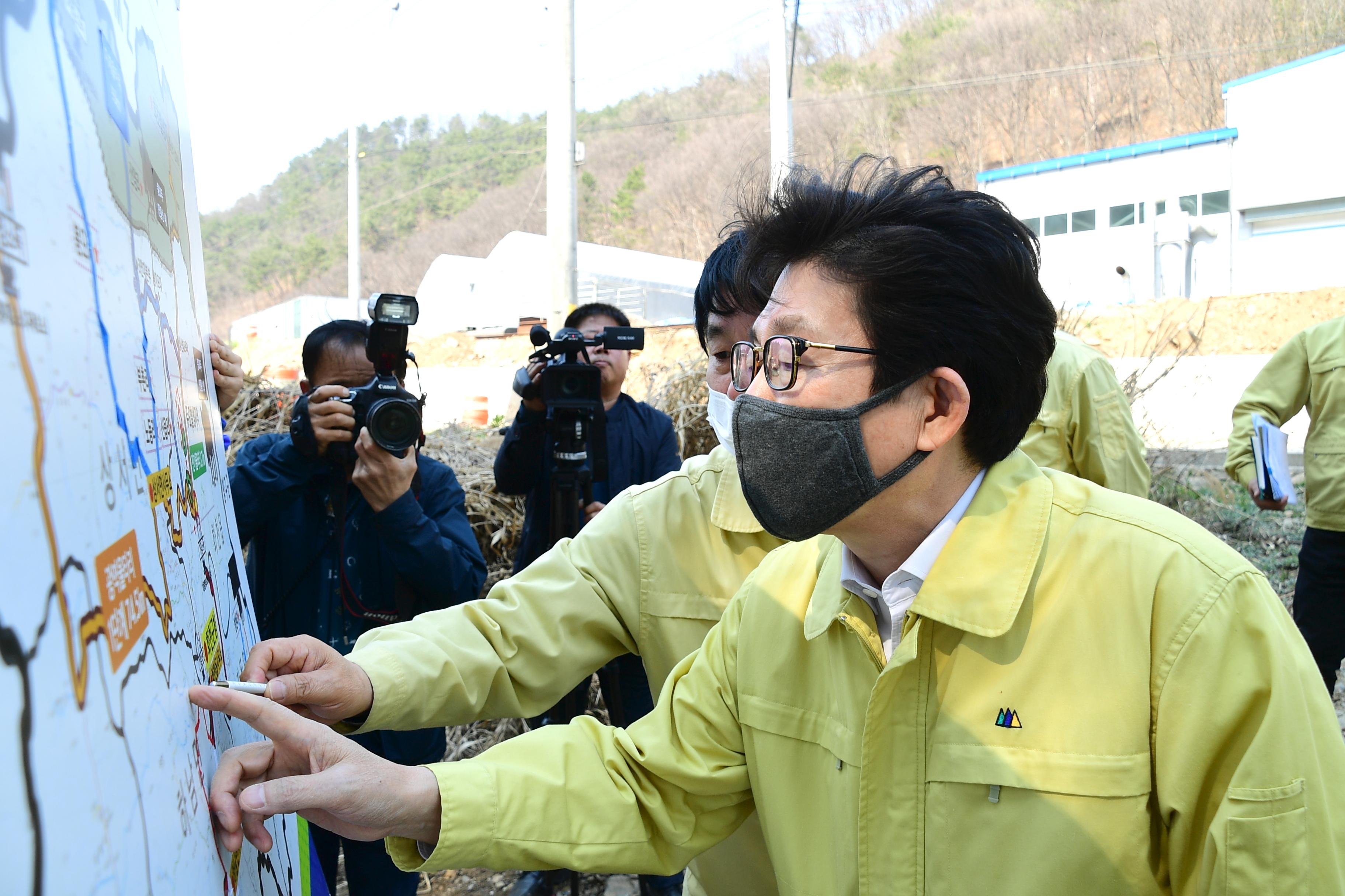 2020 아프리카 돼지열병 대응 조명래 환경부장관 현장 점검 의 사진