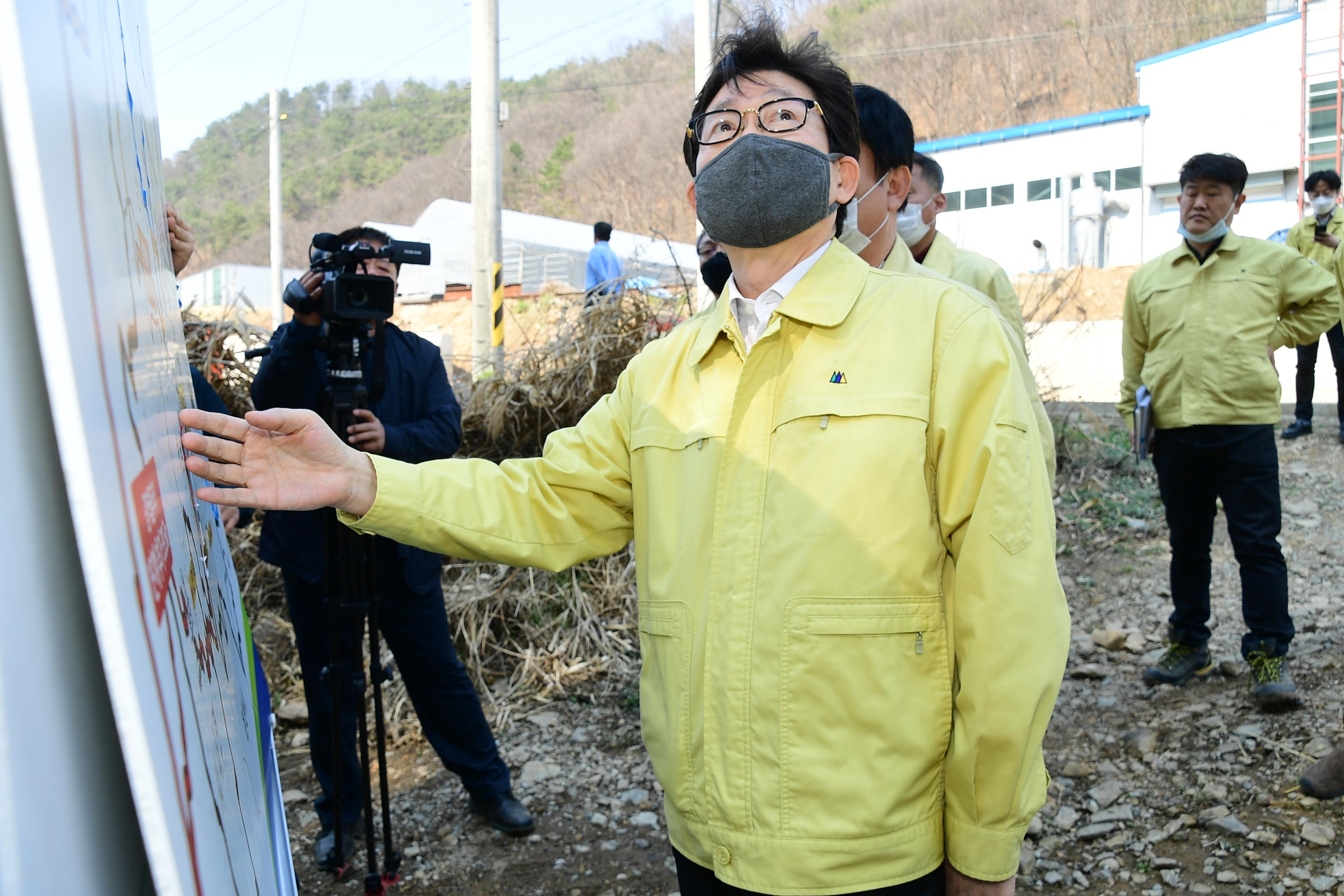 2020 아프리카 돼지열병 대응 조명래 환경부장관 현장 점검 의 사진