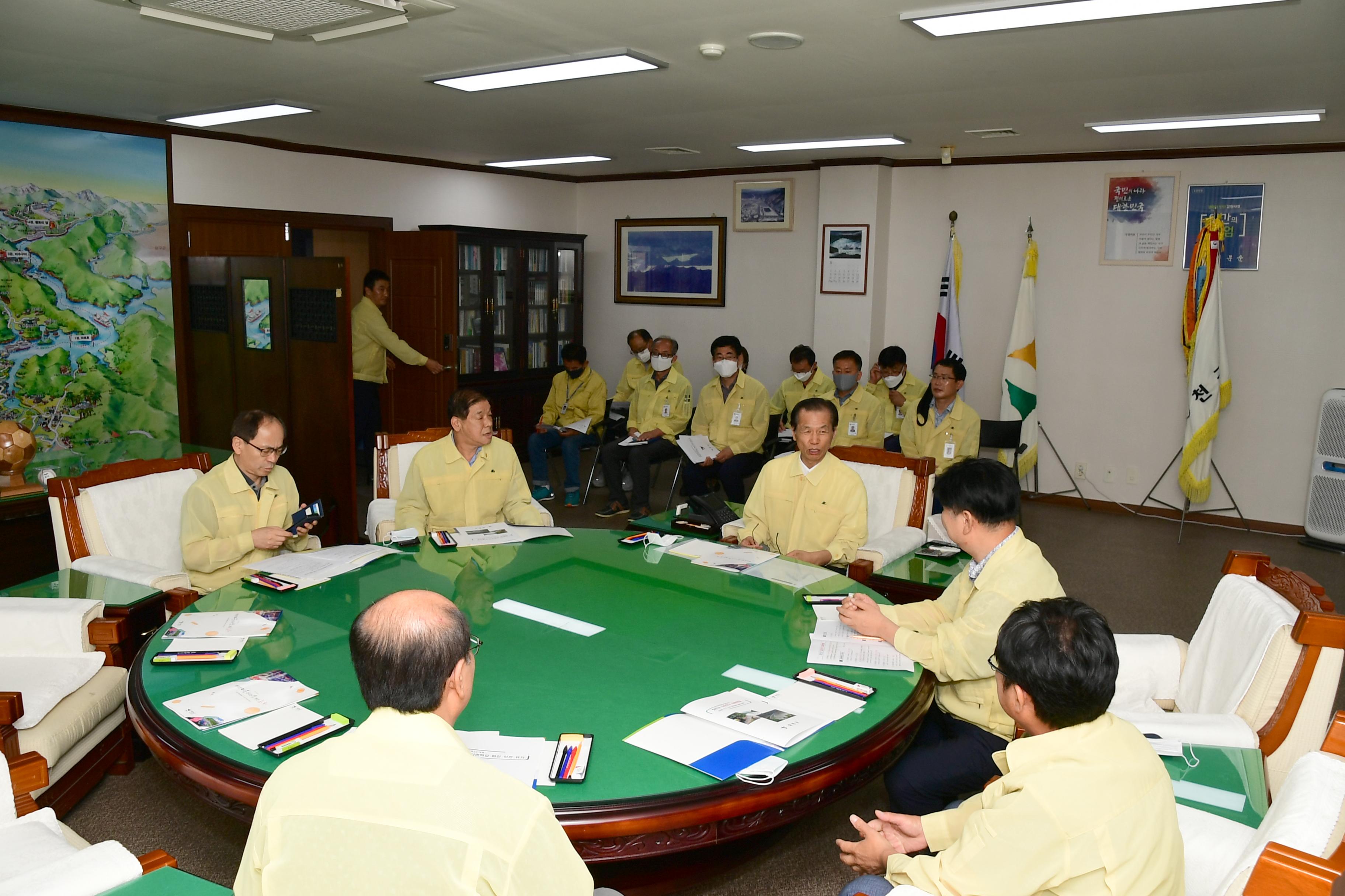 2020 최문순 강원도지사 화천군 호우피해 지역 격려 방문 의 사진