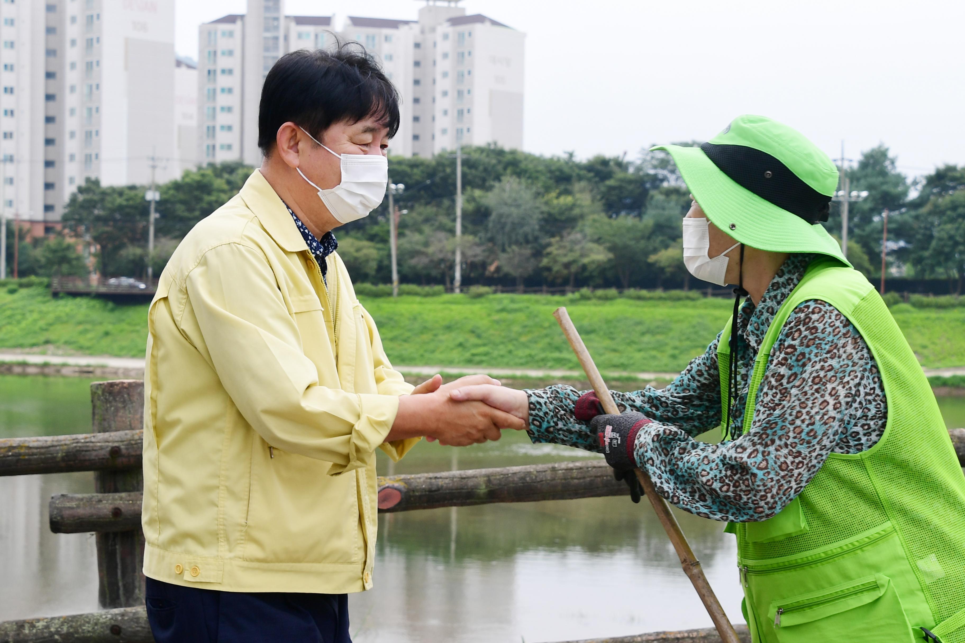 2020 노인일자리 사업장 격려방문 의 사진