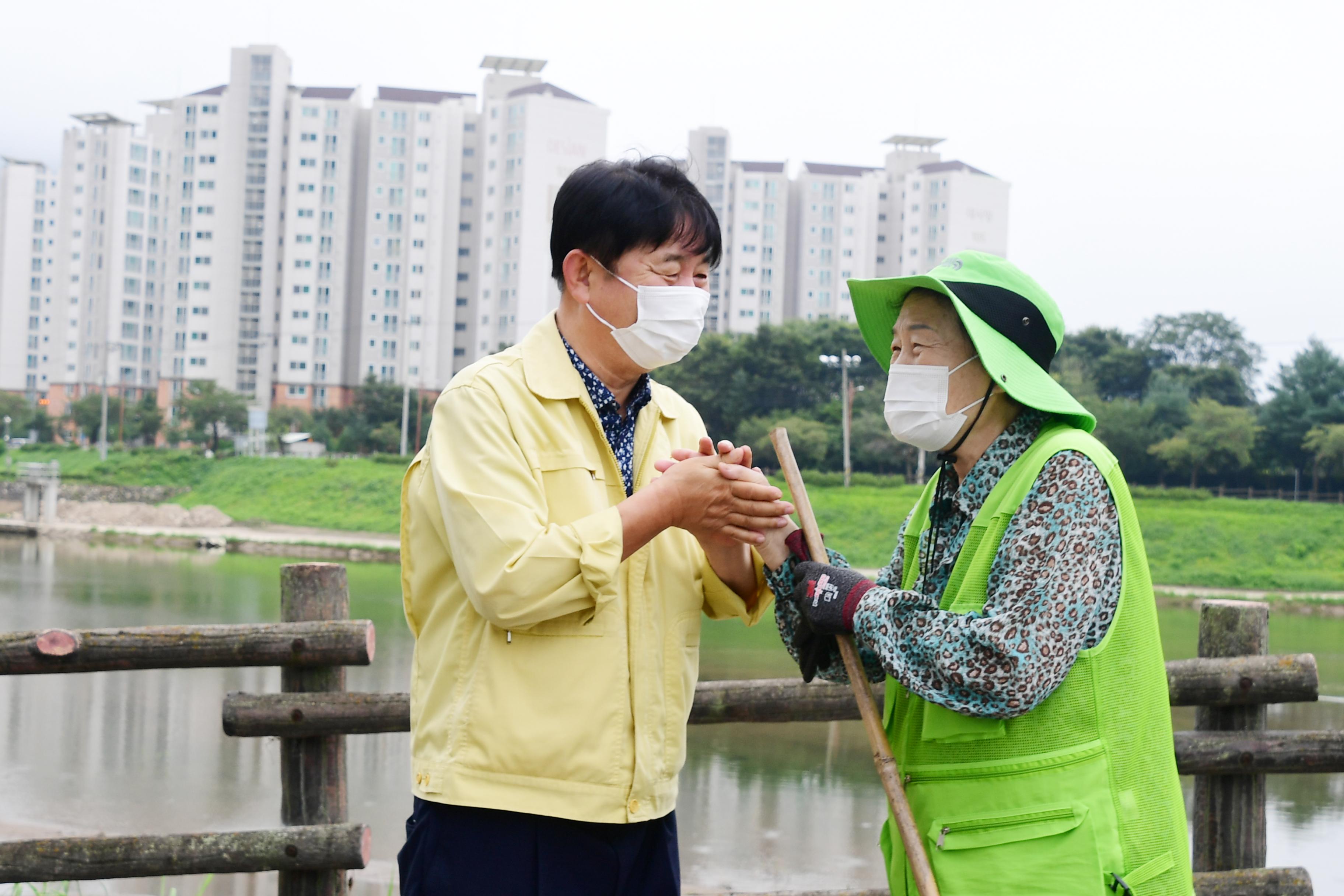 2020 노인일자리 사업장 격려방문 의 사진