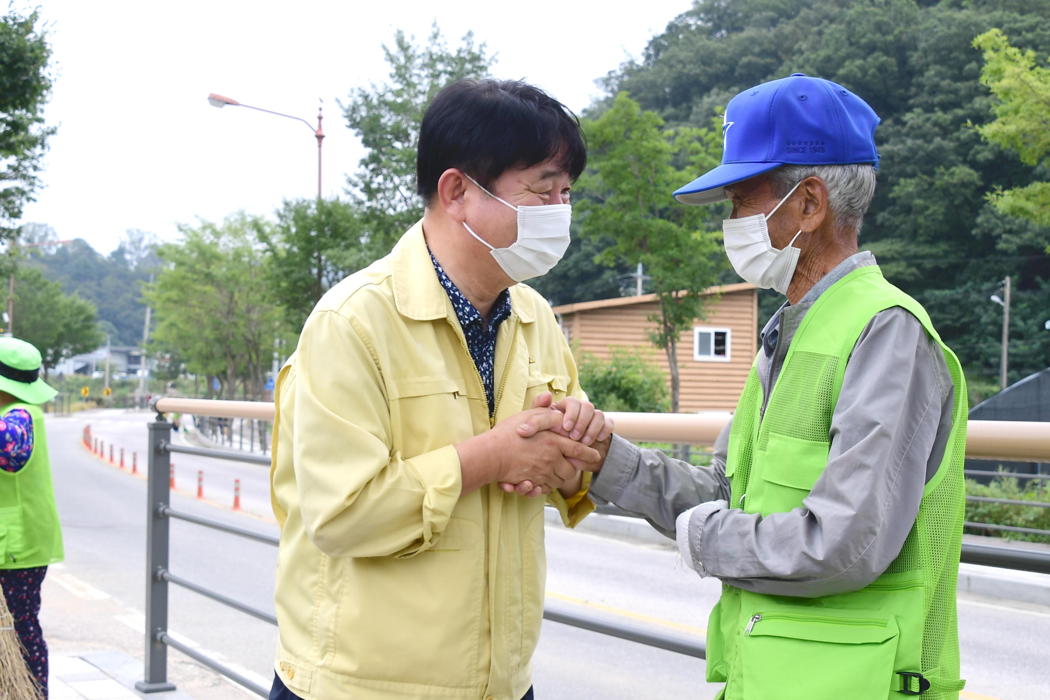 2020 노인일자리 사업장 격려방문 의 사진