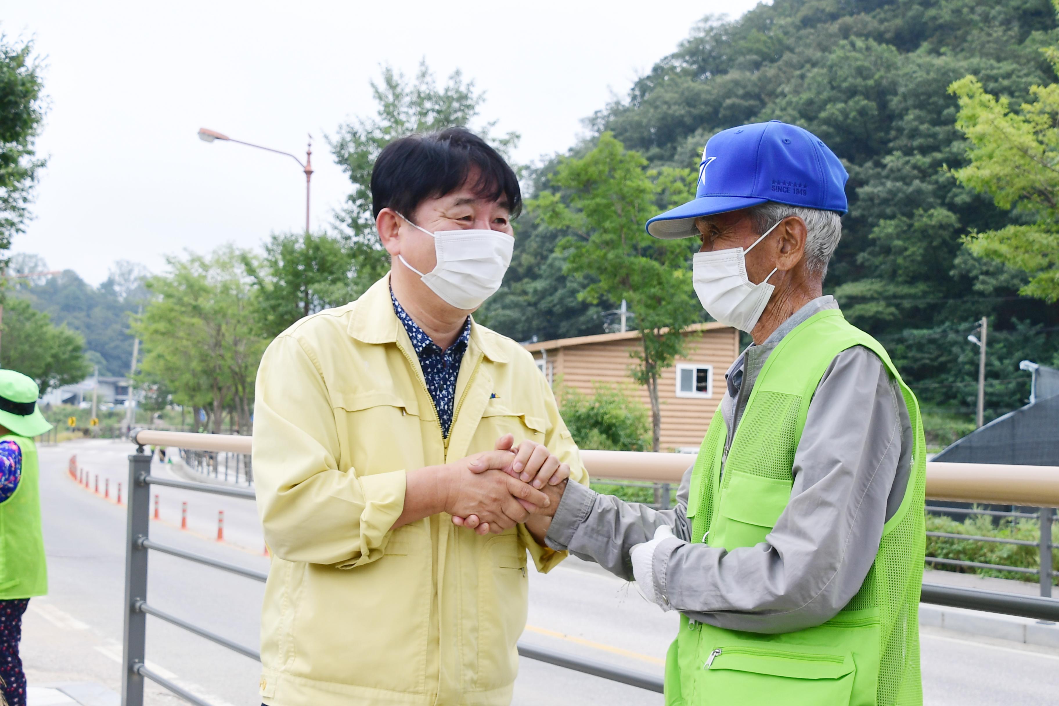 2020 노인일자리 사업장 격려방문 의 사진