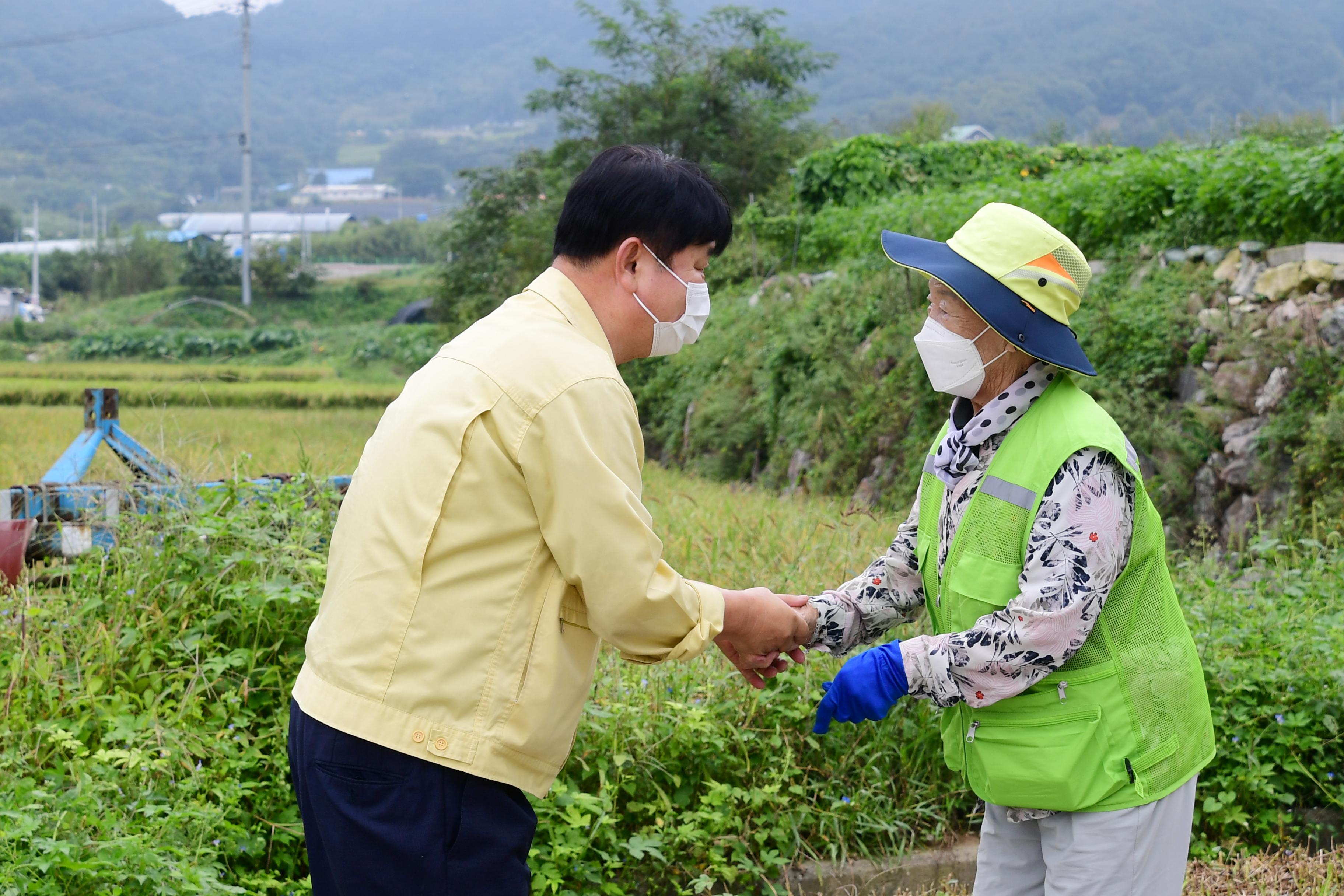 2020 노인일자리 사업장 격려방문 의 사진