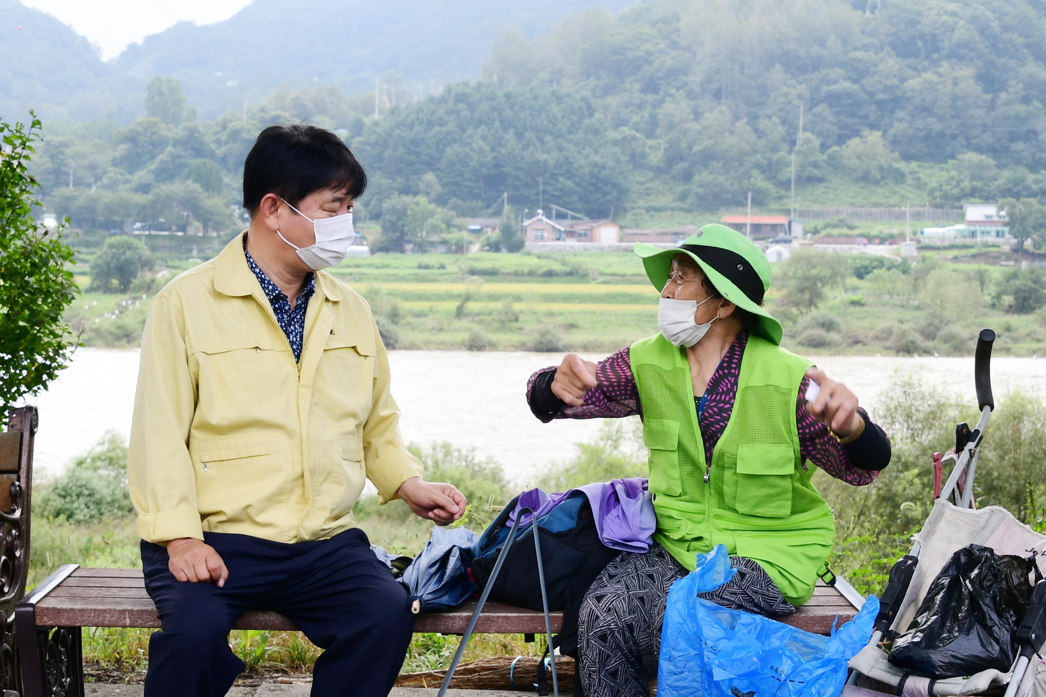 2020 노인일자리 사업장 격려방문 의 사진