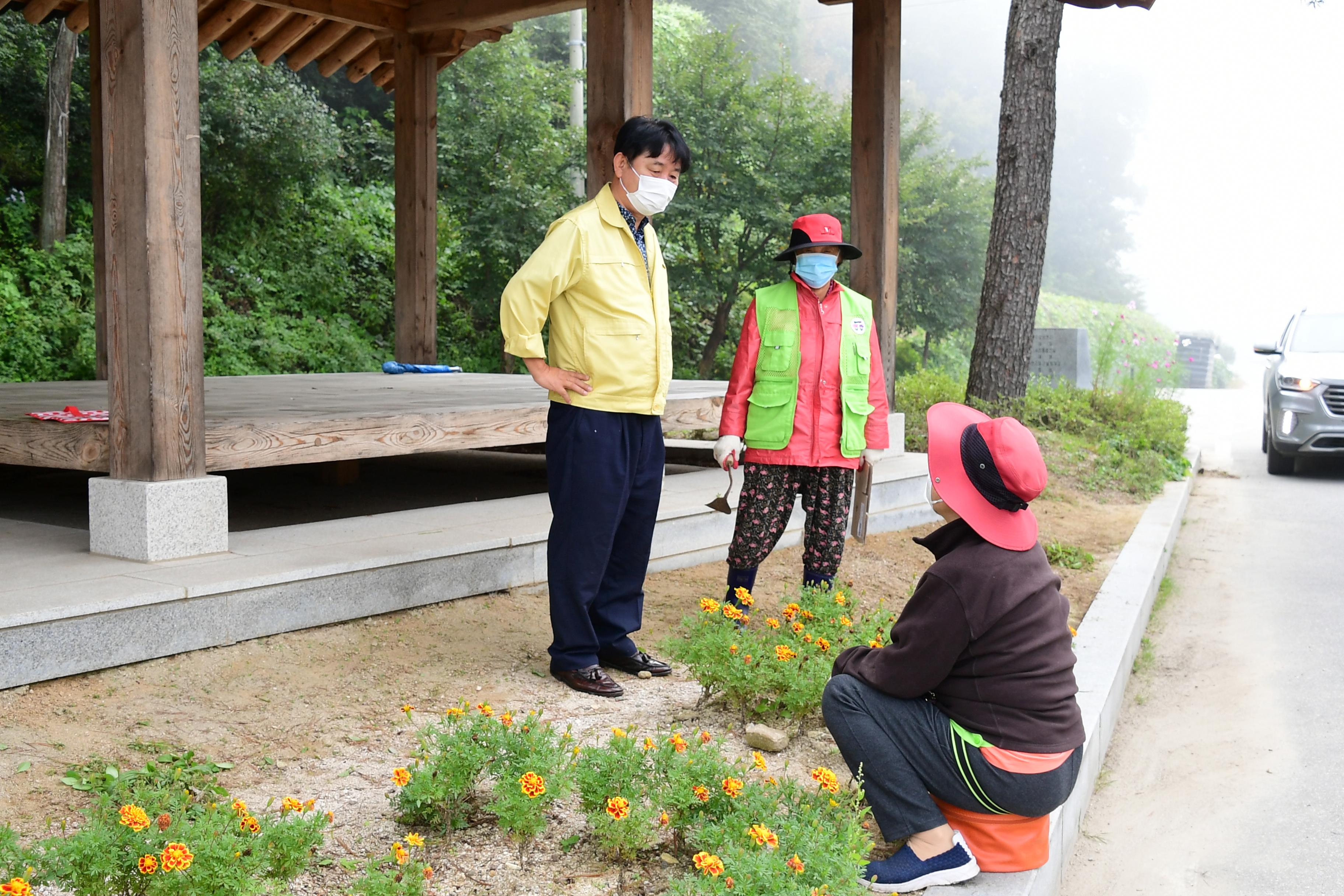 2020 노인일자리 사업장 격려방문 의 사진