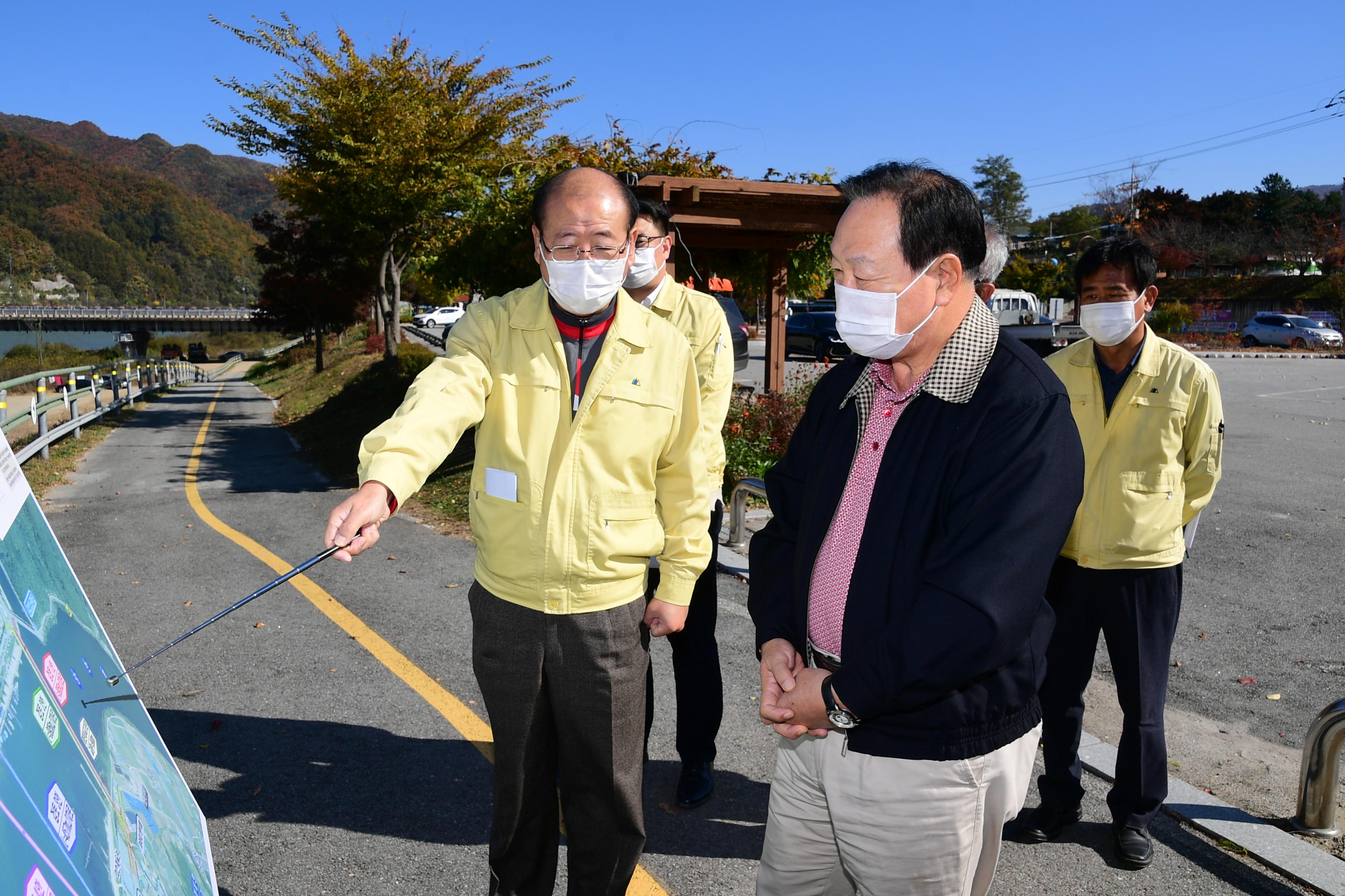 2020 한기호 국회의원 화천군 현안사업 관련 현장 방문 의 사진