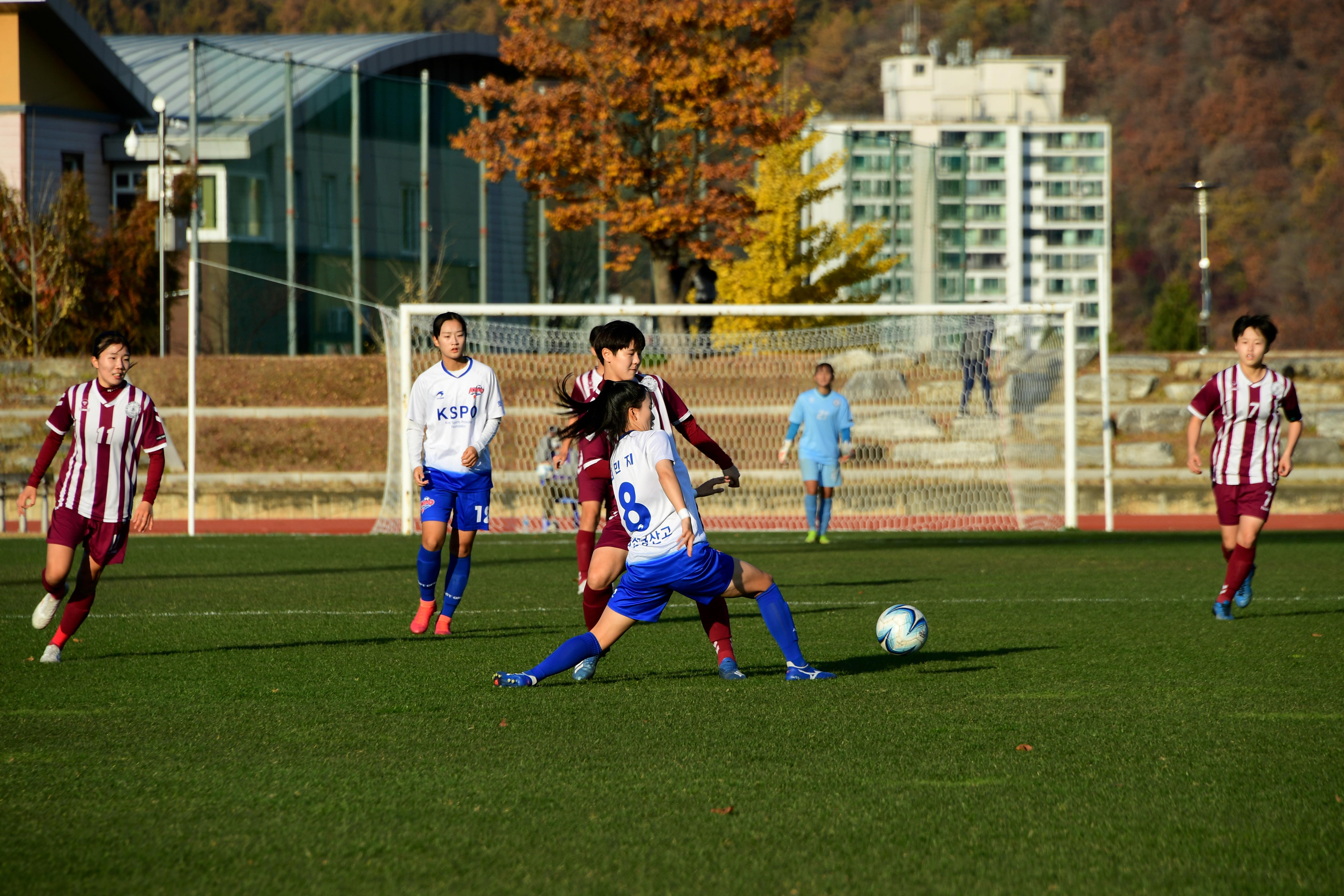 2020 춘계 한국여자축구 연맹전 결승전 시상식 의 사진