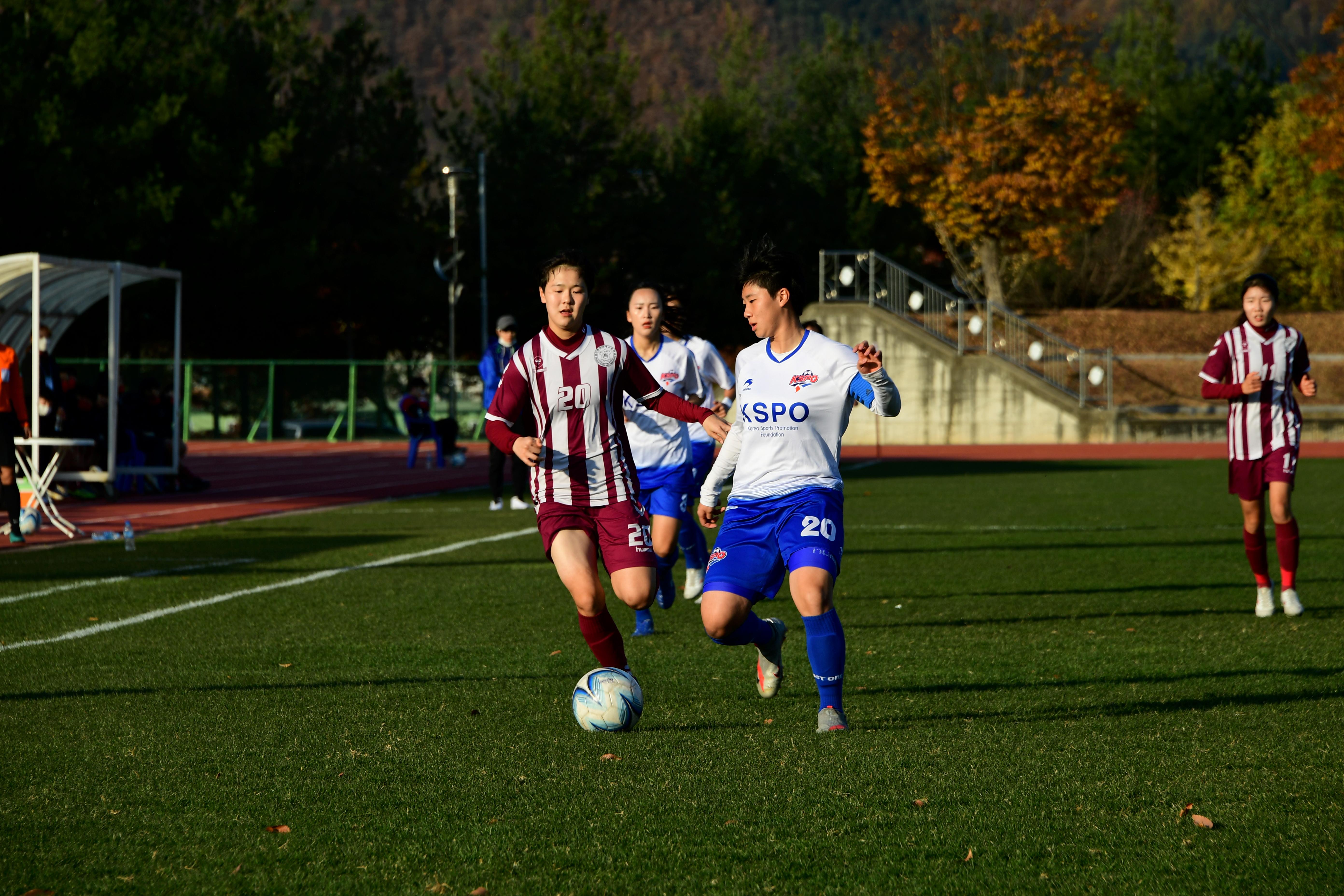 2020 춘계 한국여자축구 연맹전 결승전 시상식 의 사진