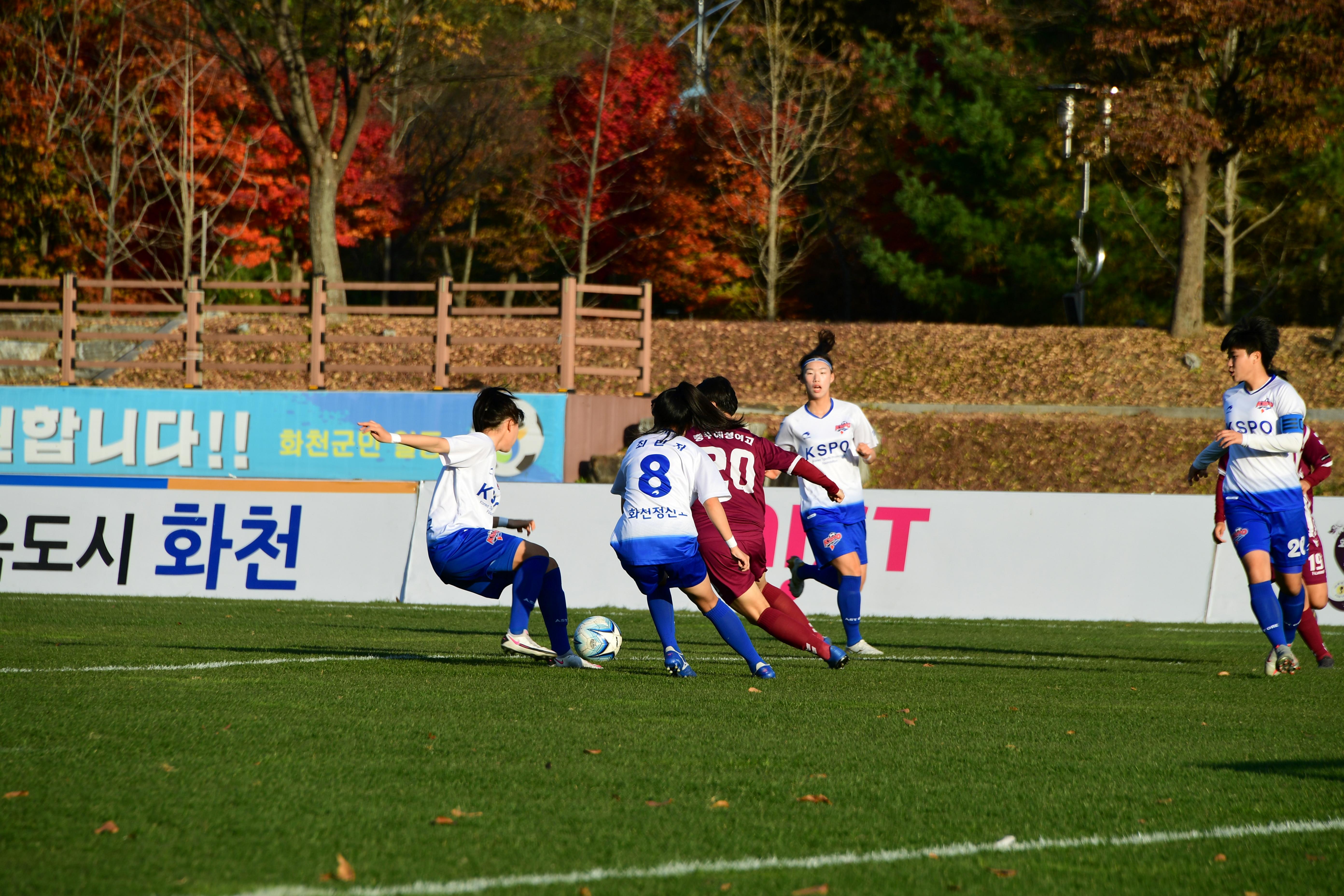 2020 춘계 한국여자축구 연맹전 결승전 시상식 의 사진