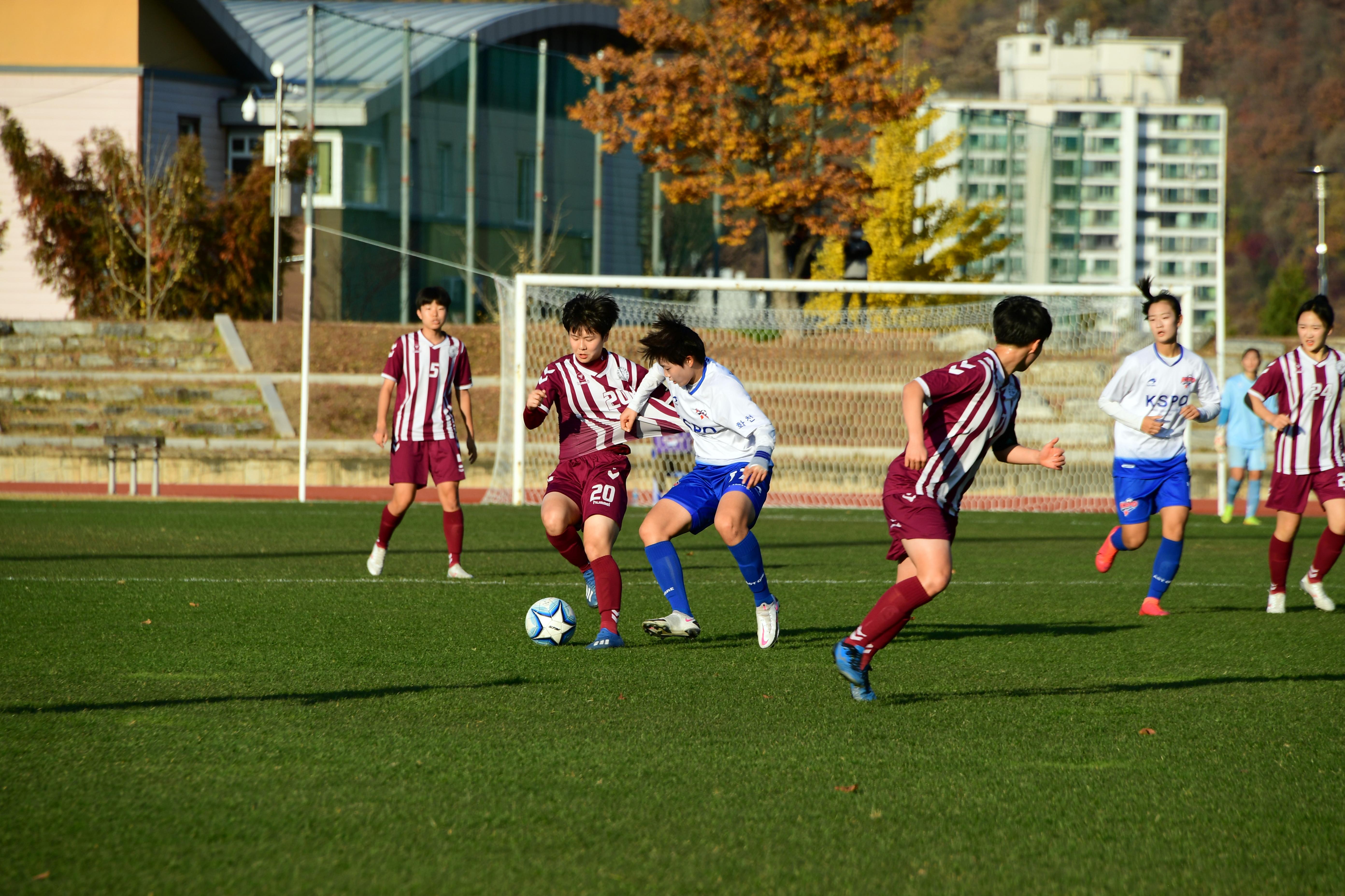 2020 춘계 한국여자축구 연맹전 결승전 시상식 의 사진