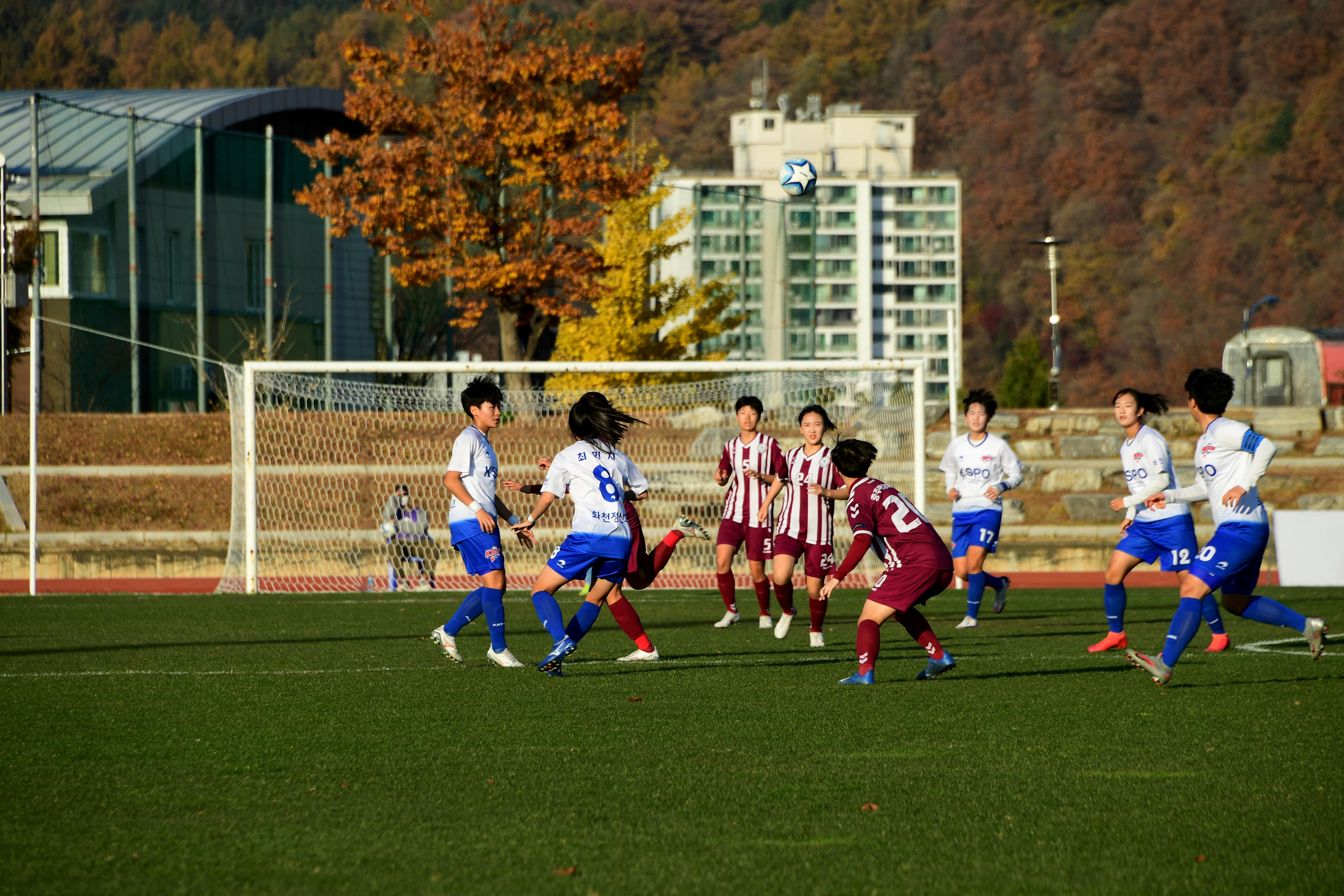 2020 춘계 한국여자축구 연맹전 결승전 시상식 의 사진