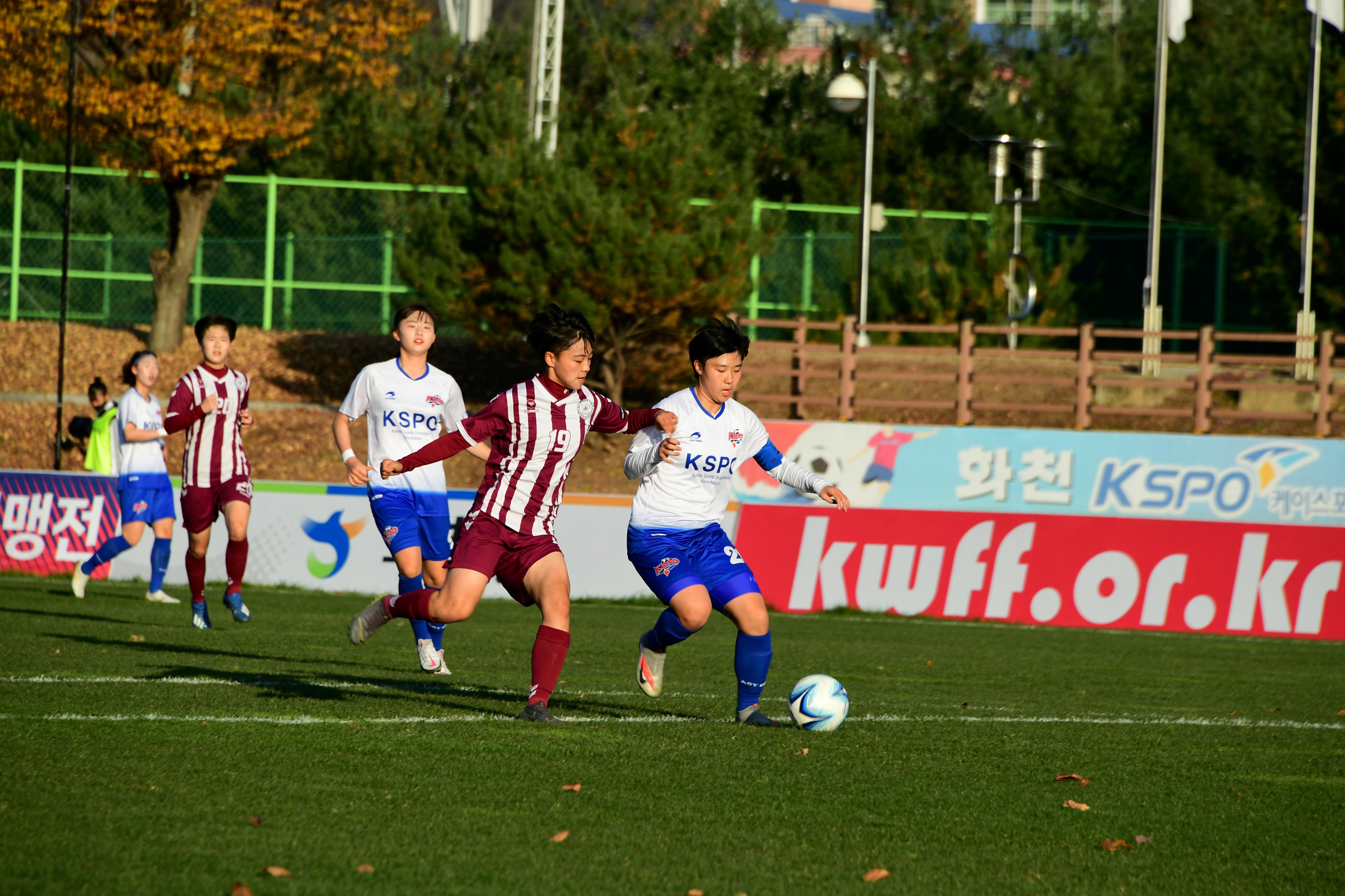 2020 춘계 한국여자축구 연맹전 결승전 시상식 의 사진