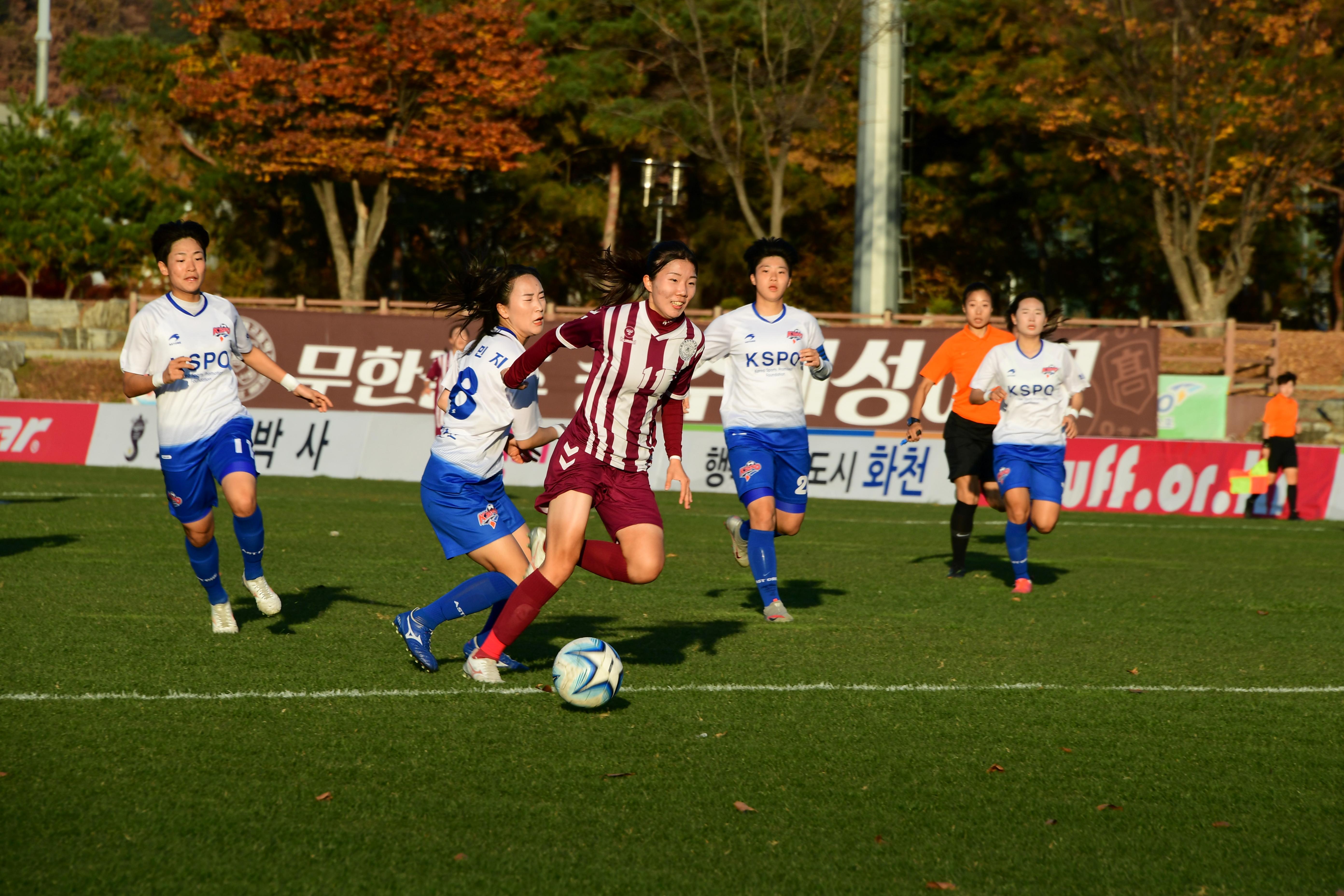 2020 춘계 한국여자축구 연맹전 결승전 시상식 의 사진