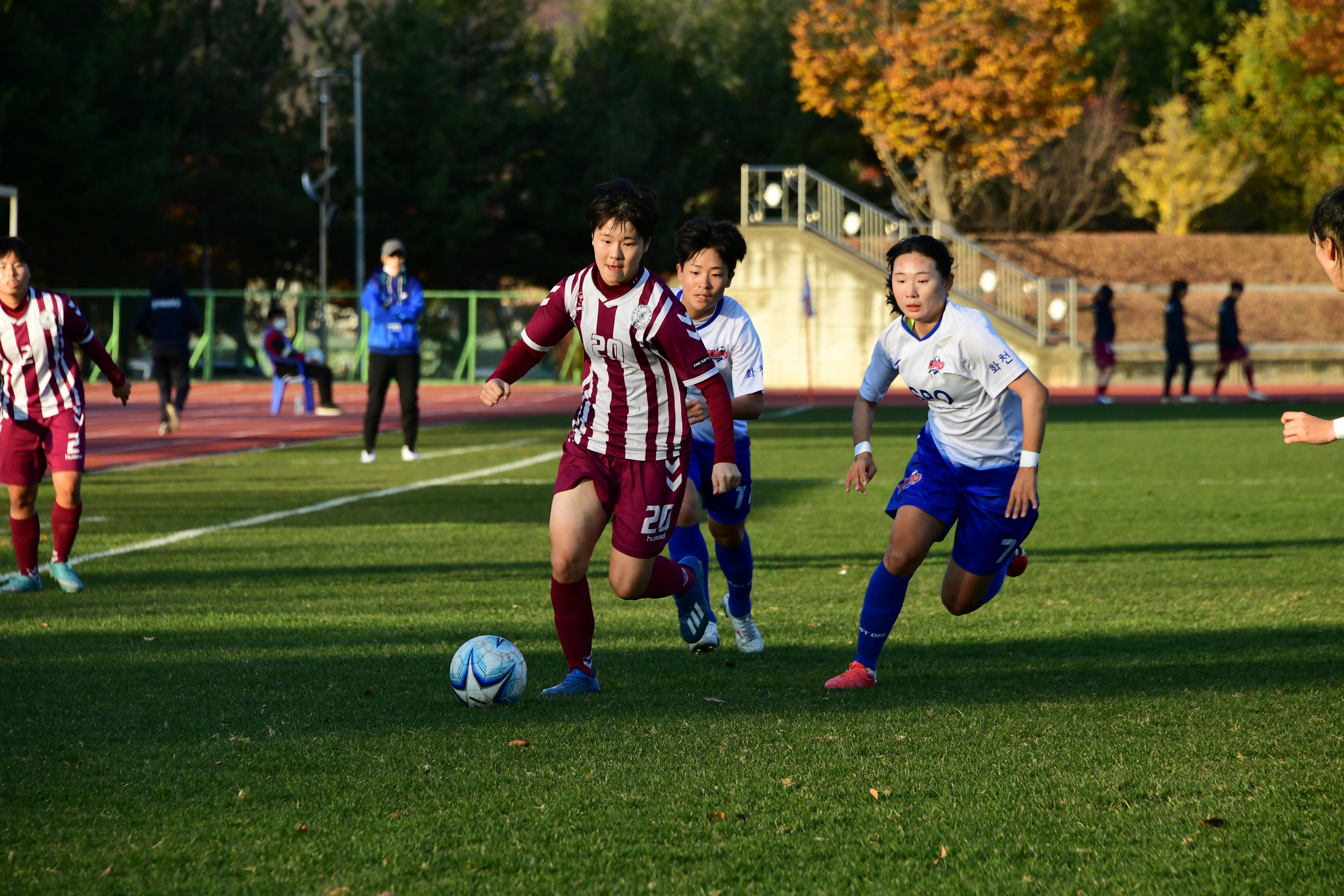 2020 춘계 한국여자축구 연맹전 결승전 시상식 의 사진