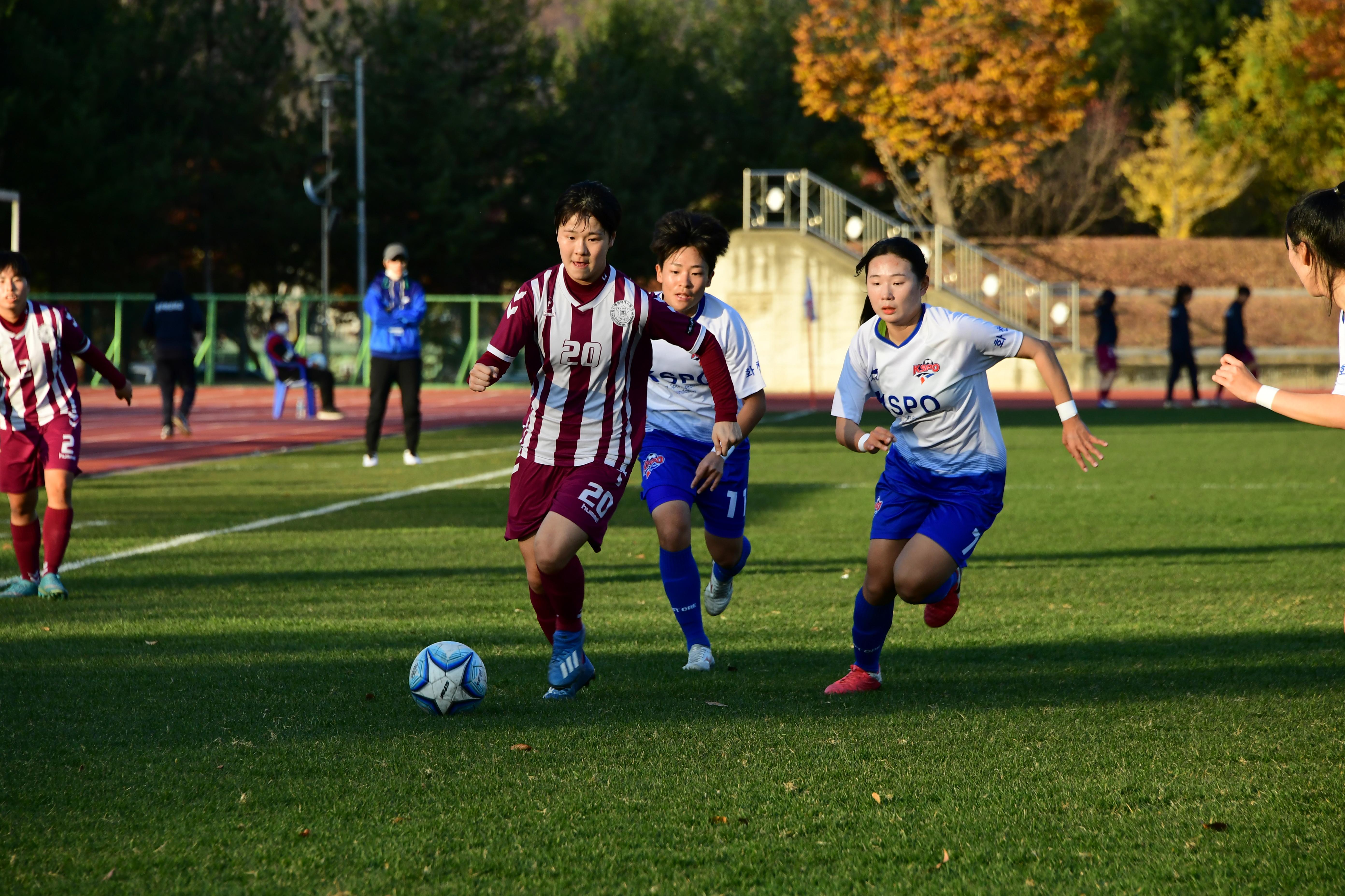 2020 춘계 한국여자축구 연맹전 결승전 시상식 의 사진