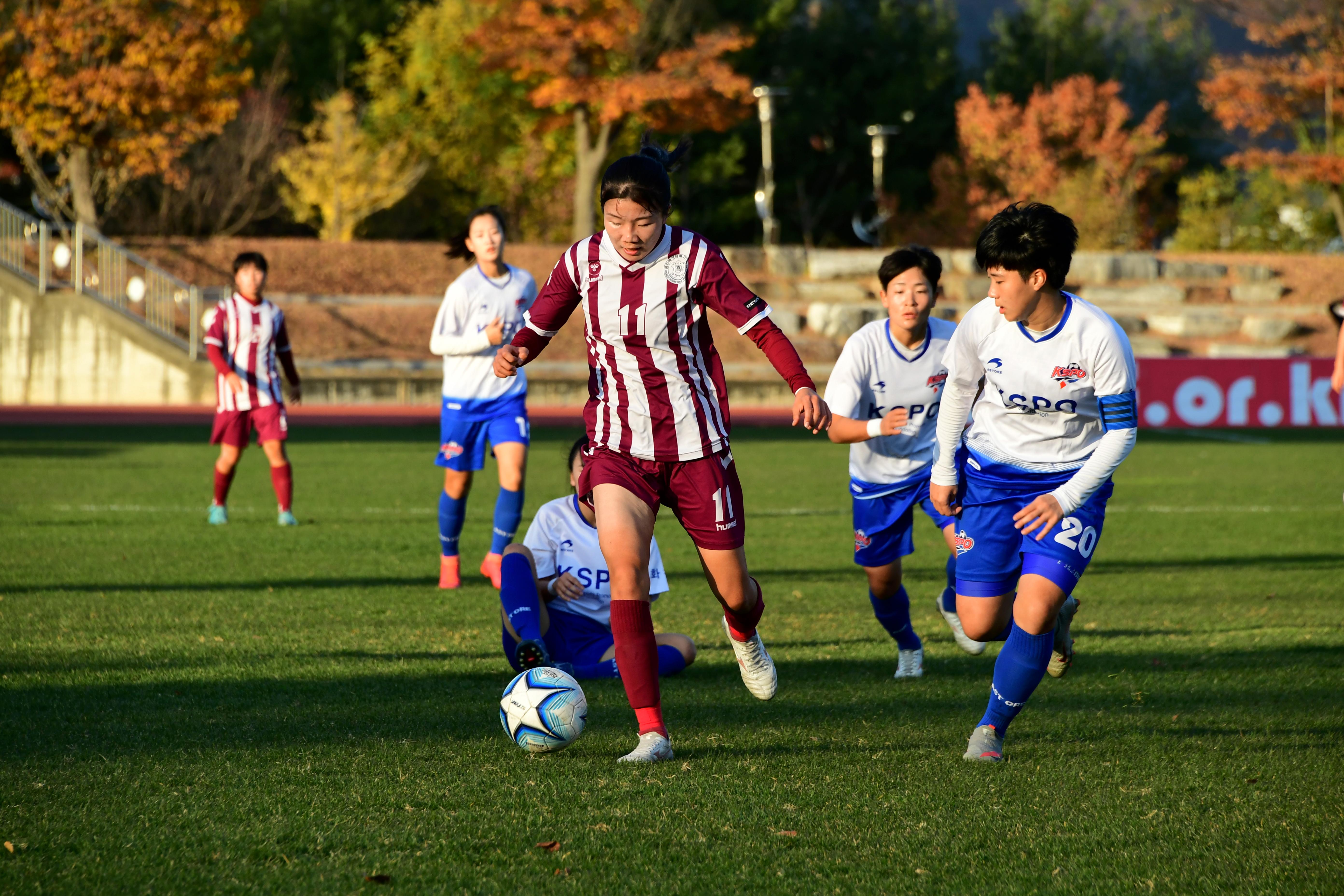 2020 춘계 한국여자축구 연맹전 결승전 시상식 의 사진