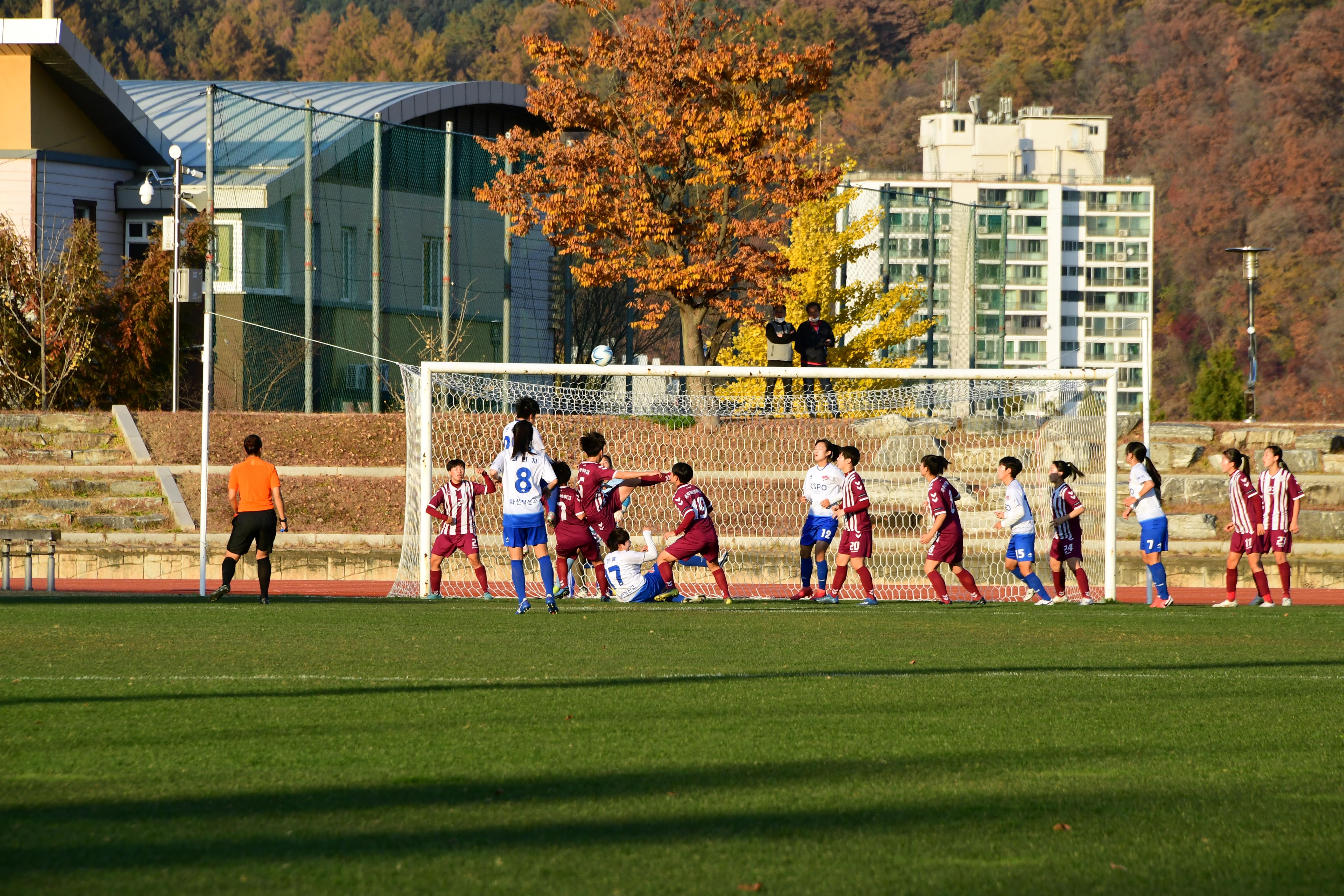 2020 춘계 한국여자축구 연맹전 결승전 시상식 의 사진