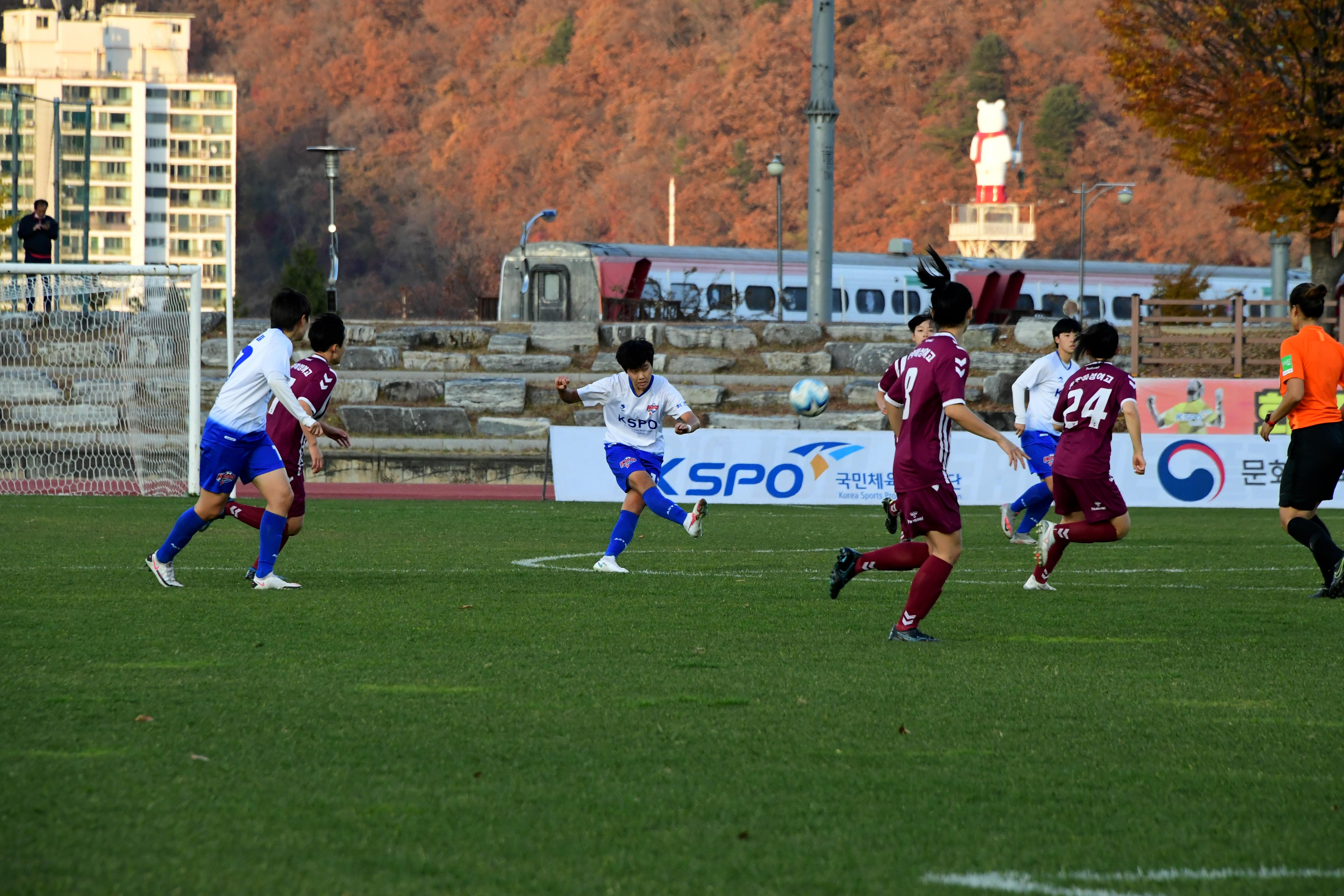 2020 춘계 한국여자축구 연맹전 결승전 시상식 의 사진
