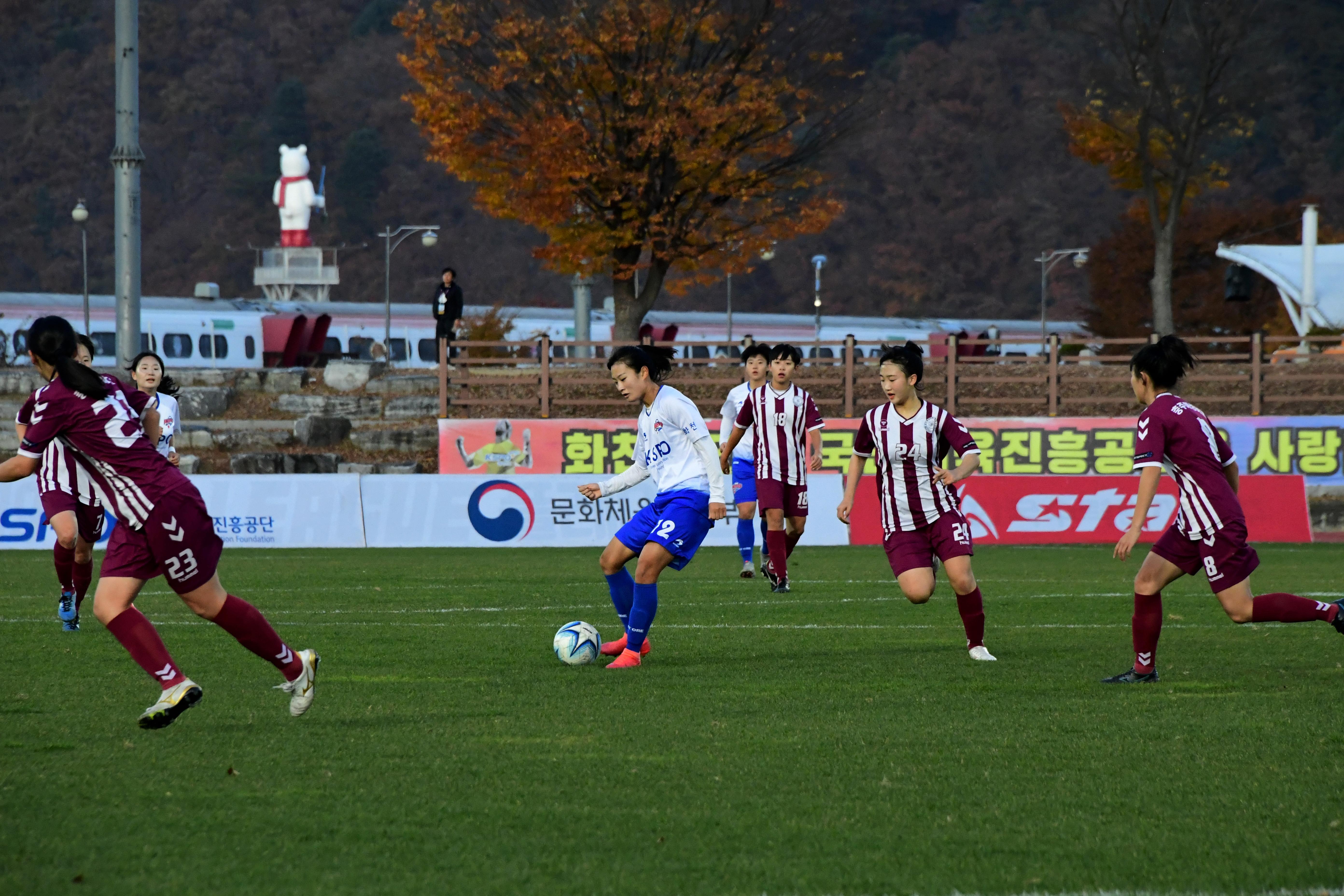 2020 춘계 한국여자축구 연맹전 결승전 시상식 의 사진