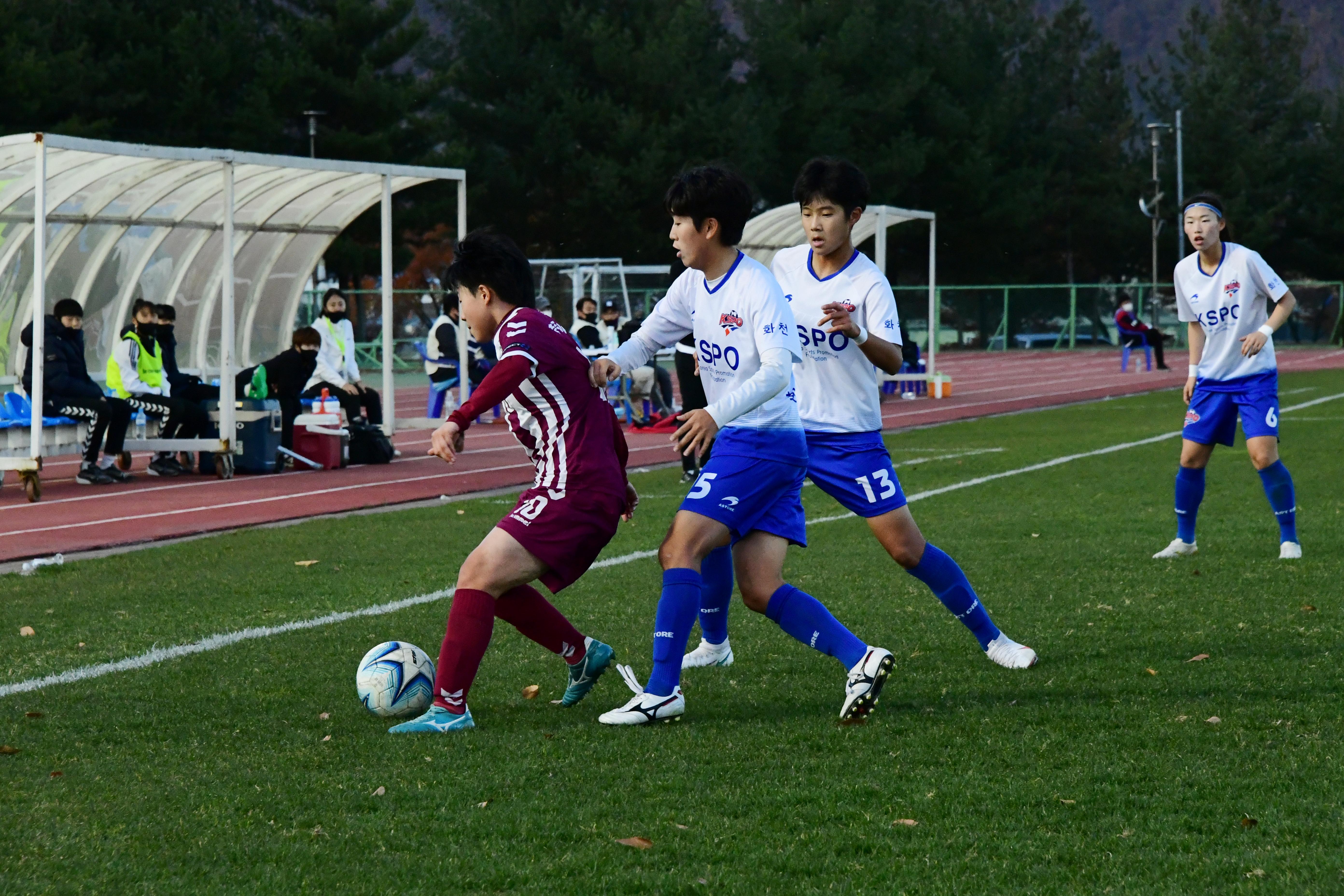 2020 춘계 한국여자축구 연맹전 결승전 시상식 의 사진